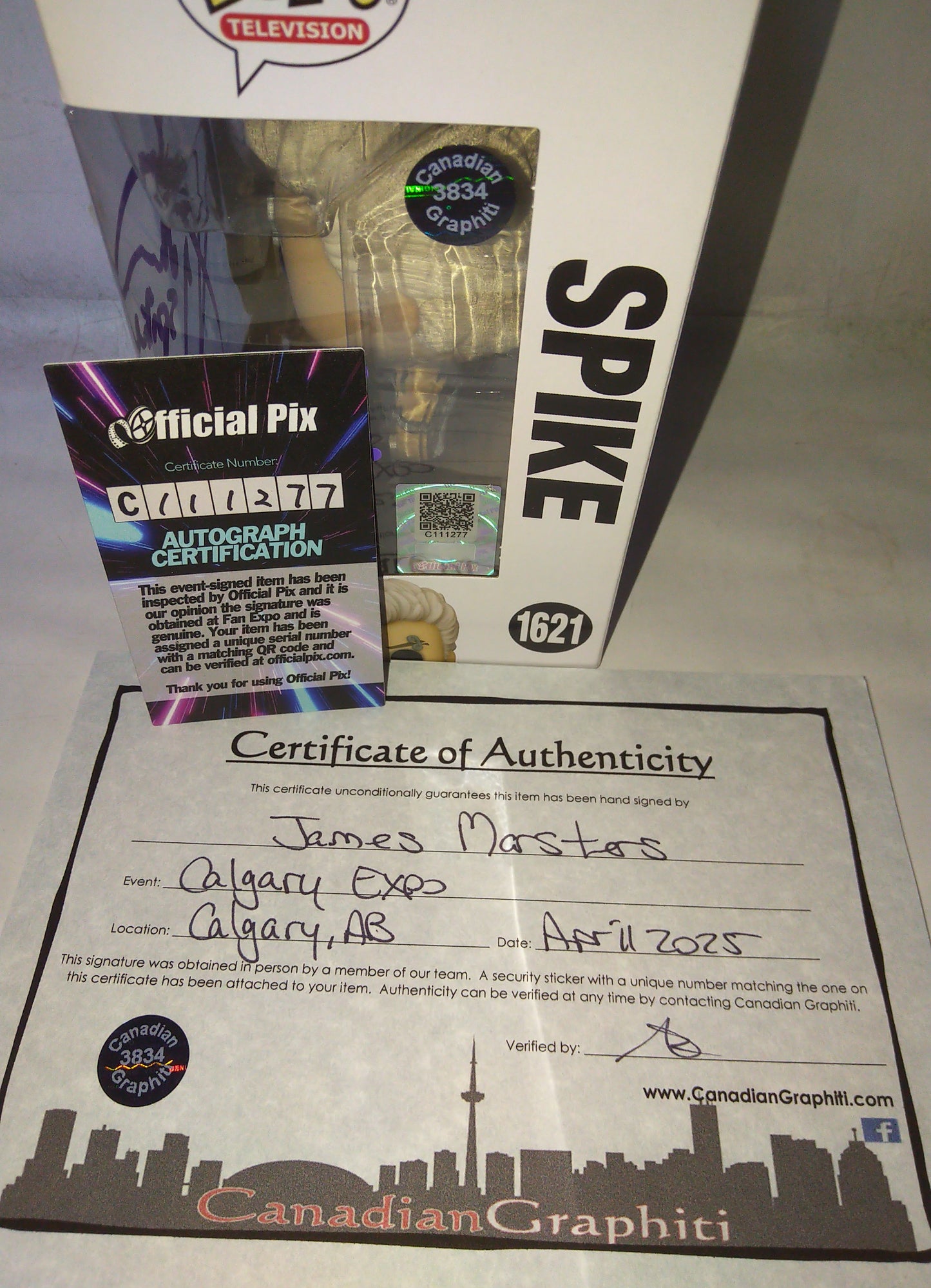 James Marsters Hand Signed Autograph Spike Exclusive Funko Pop COA + OPix