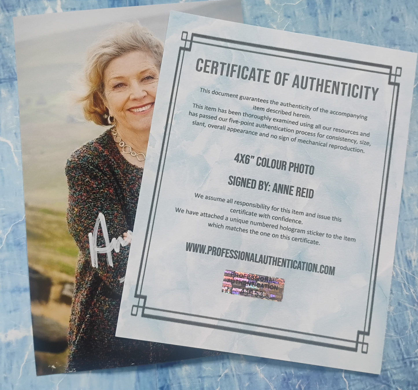 Anne Reid Hand Signed Autograph Photo COA