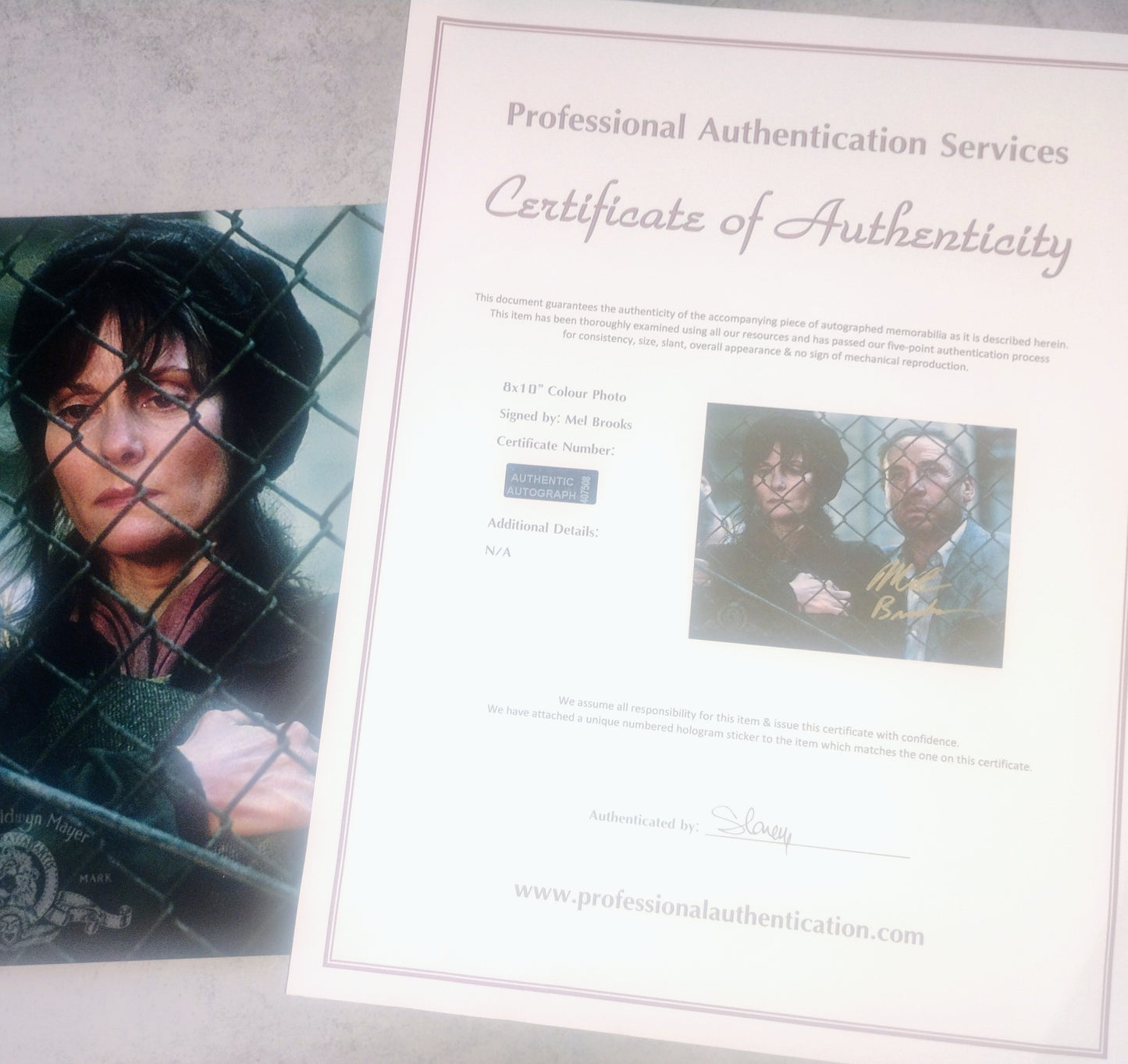 Mel Brooks Hand Signed Autograph 8x10 Photo COA