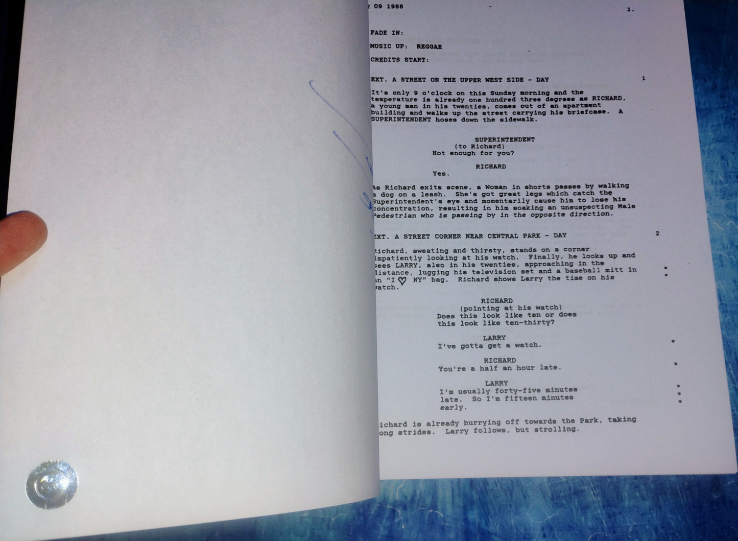 Terry Kiser Hand Signed Autograph Weekend At Bernie's Script COA,