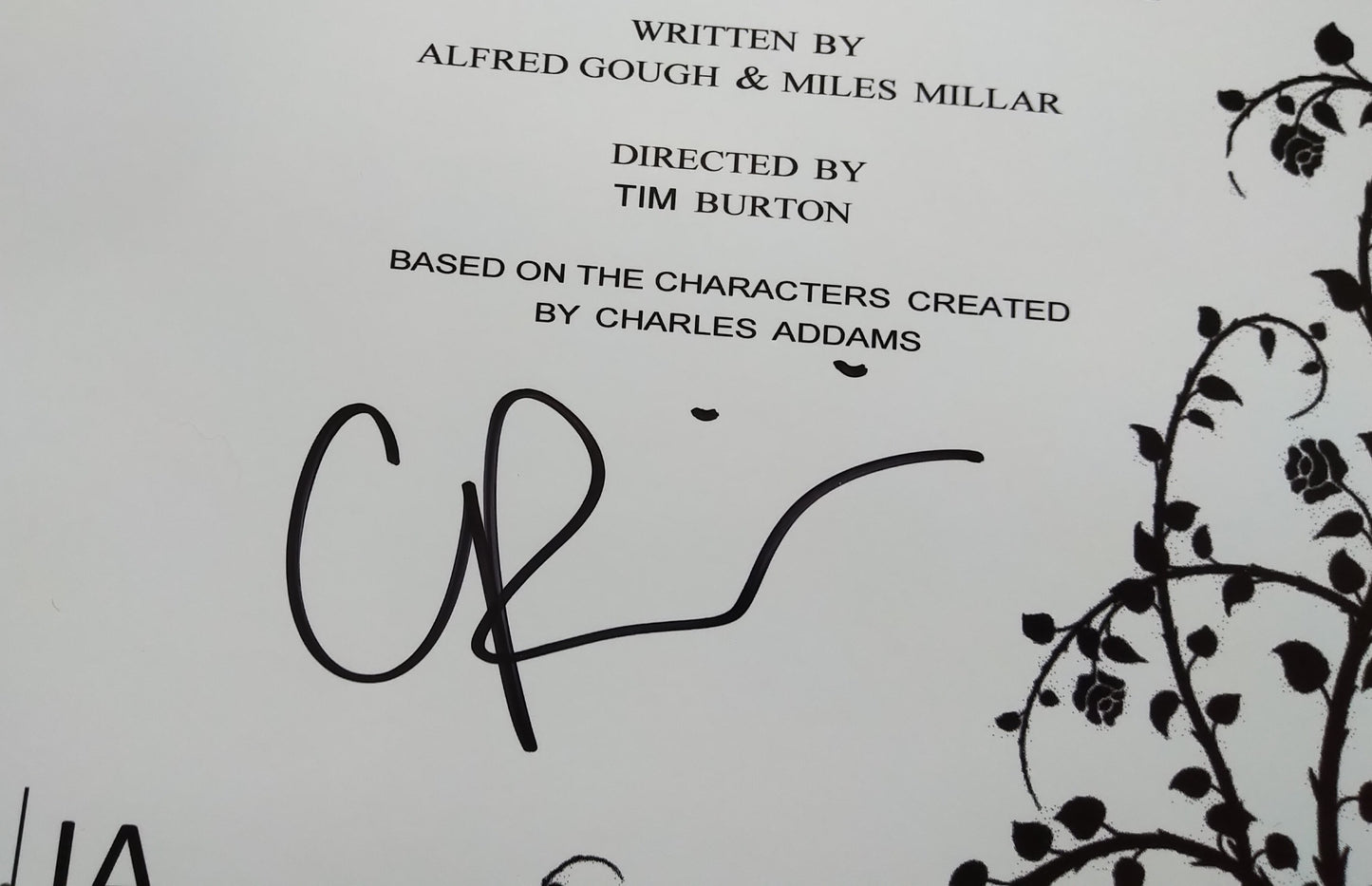 Gwendoline Christie & Christina Ricci Hand Signed Autograph Wednesday Script COA