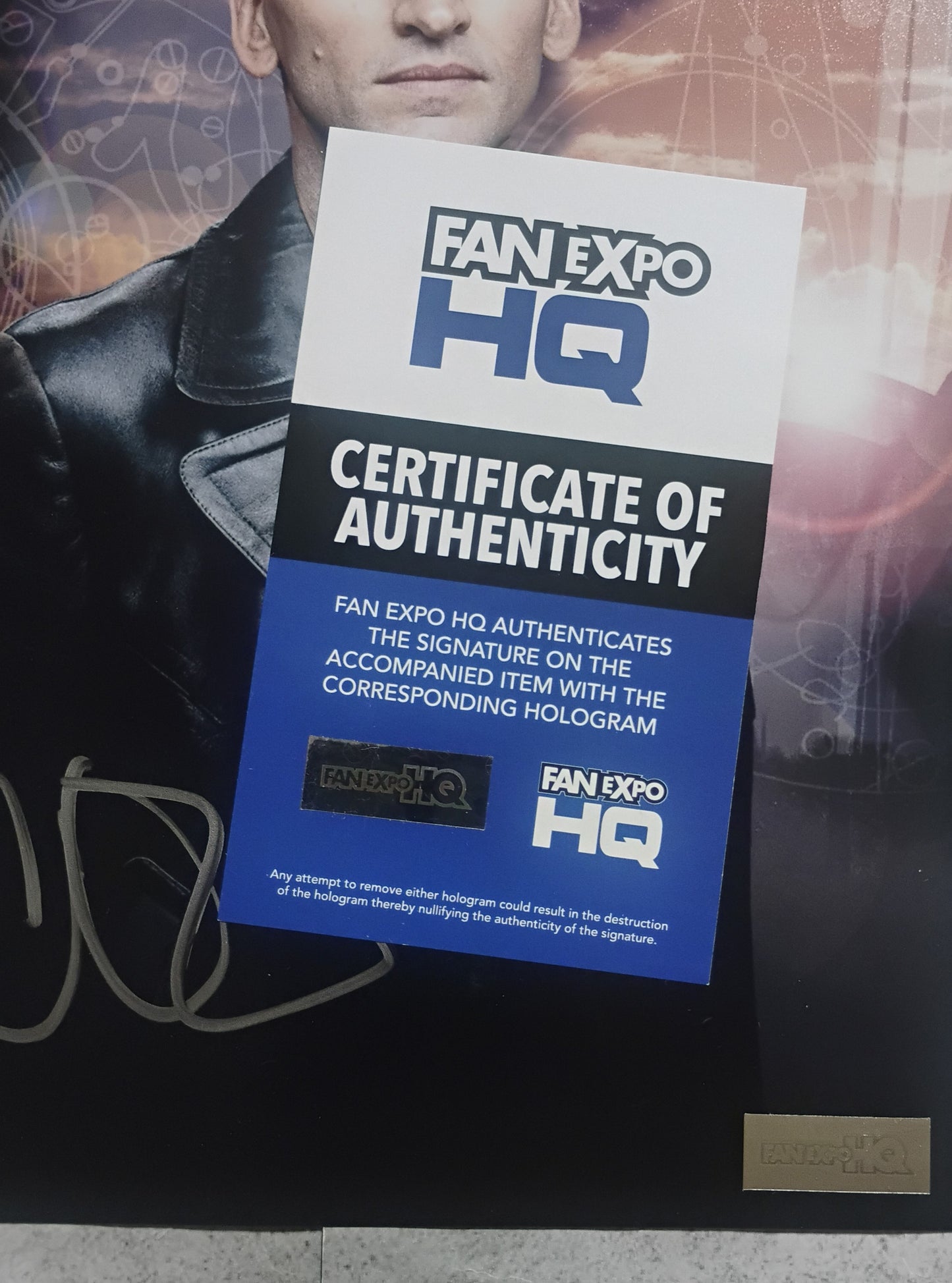 Christopher Eccleston Hand Signed Autograph 8x10 Photo COA Doctor Who