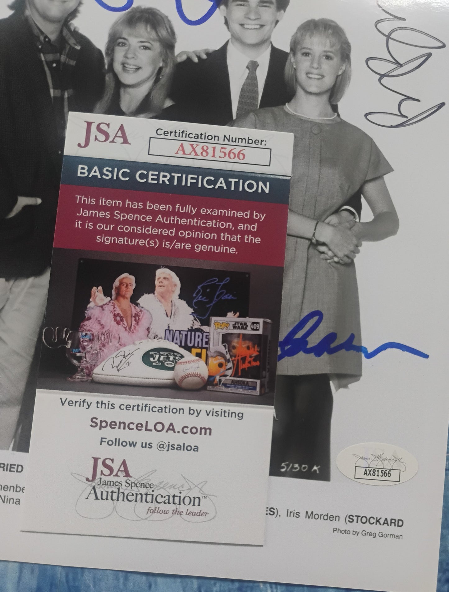 Stockard Channing, Cybill Shepherd, Ron Silver & Mary Stuart Masterson Hand Signed Autograph 8x10 Photo JSA COA