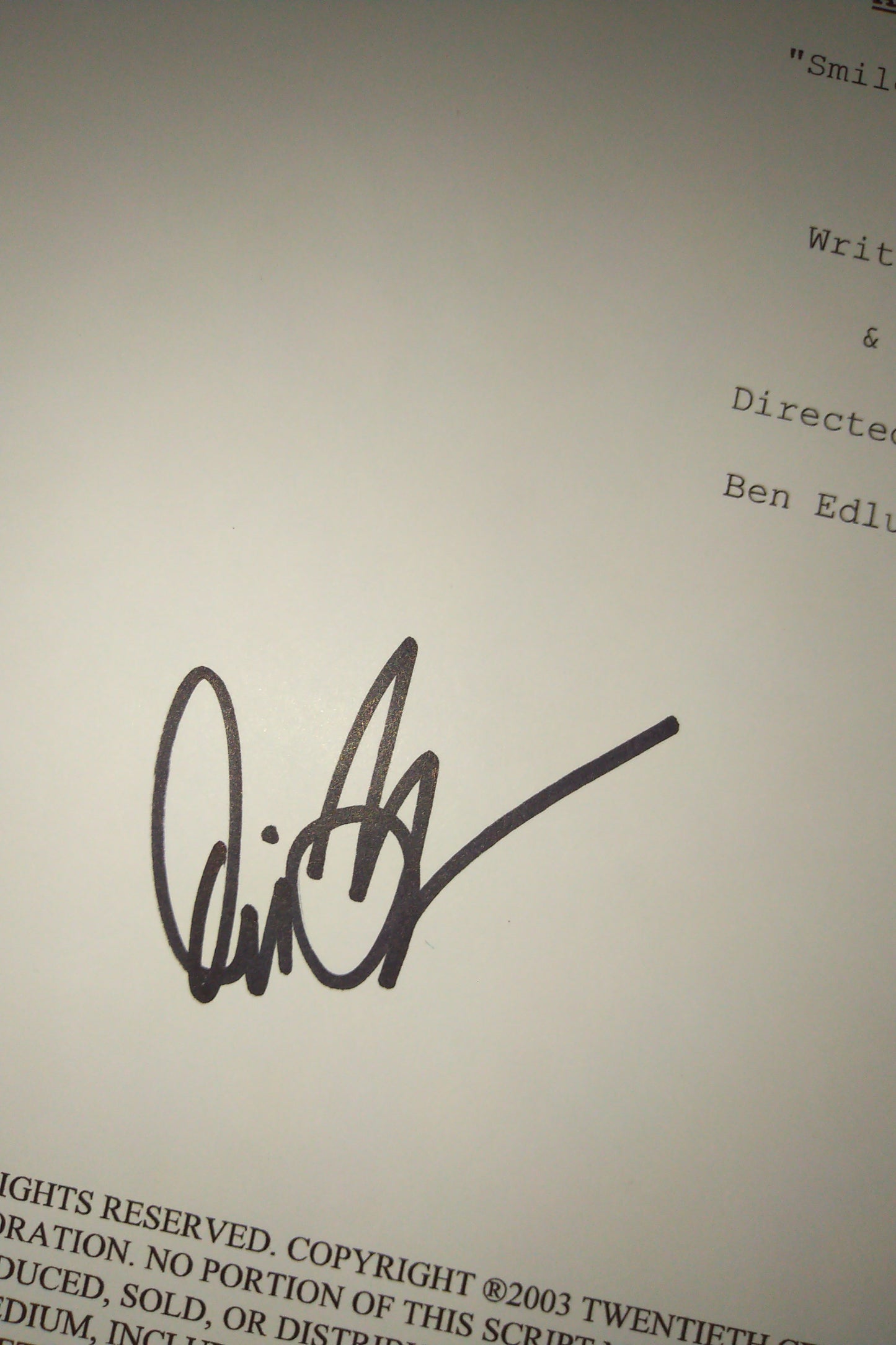 David Boreanaz & James Marsters Hand Signed Autograph Angel Script COA + OPix