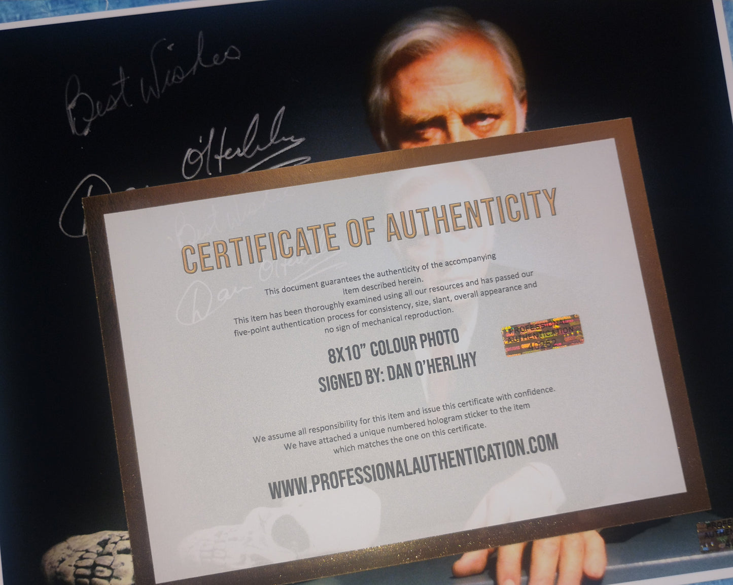 Dan O'Herlihy Hand Signed Autograph 8x10 Photo COA Halloween III