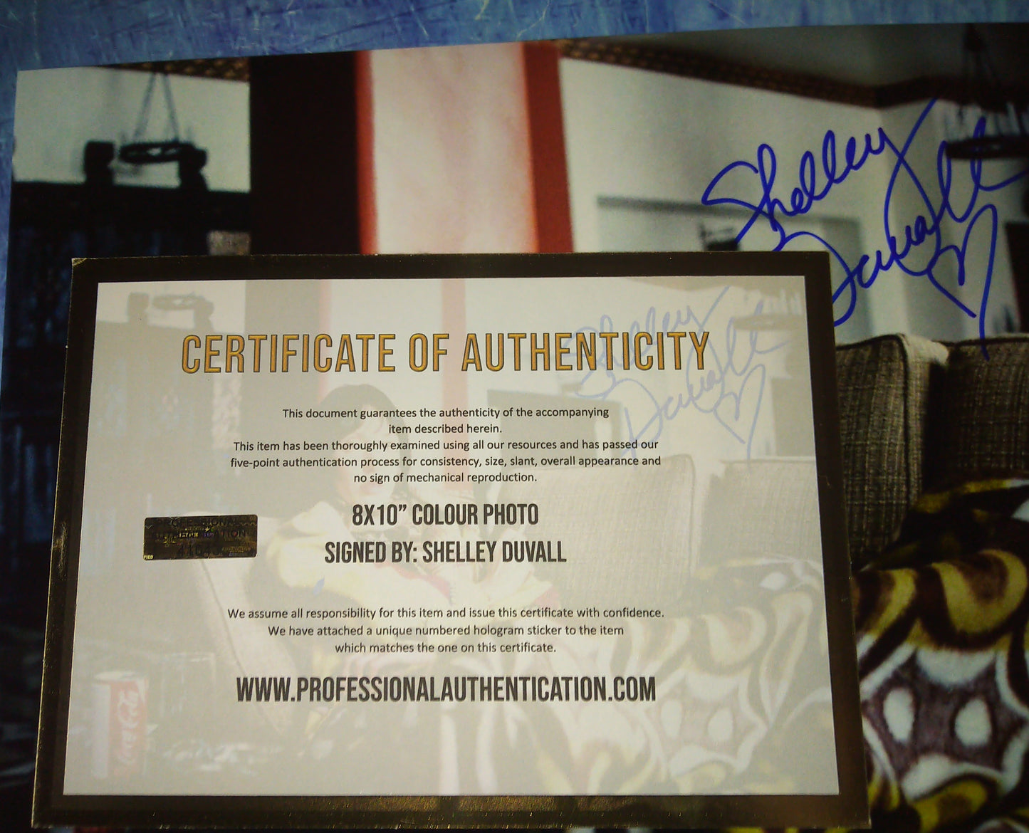 Shelley Duvall Hand Signed Autograph 8x10 Photo COA The Shining