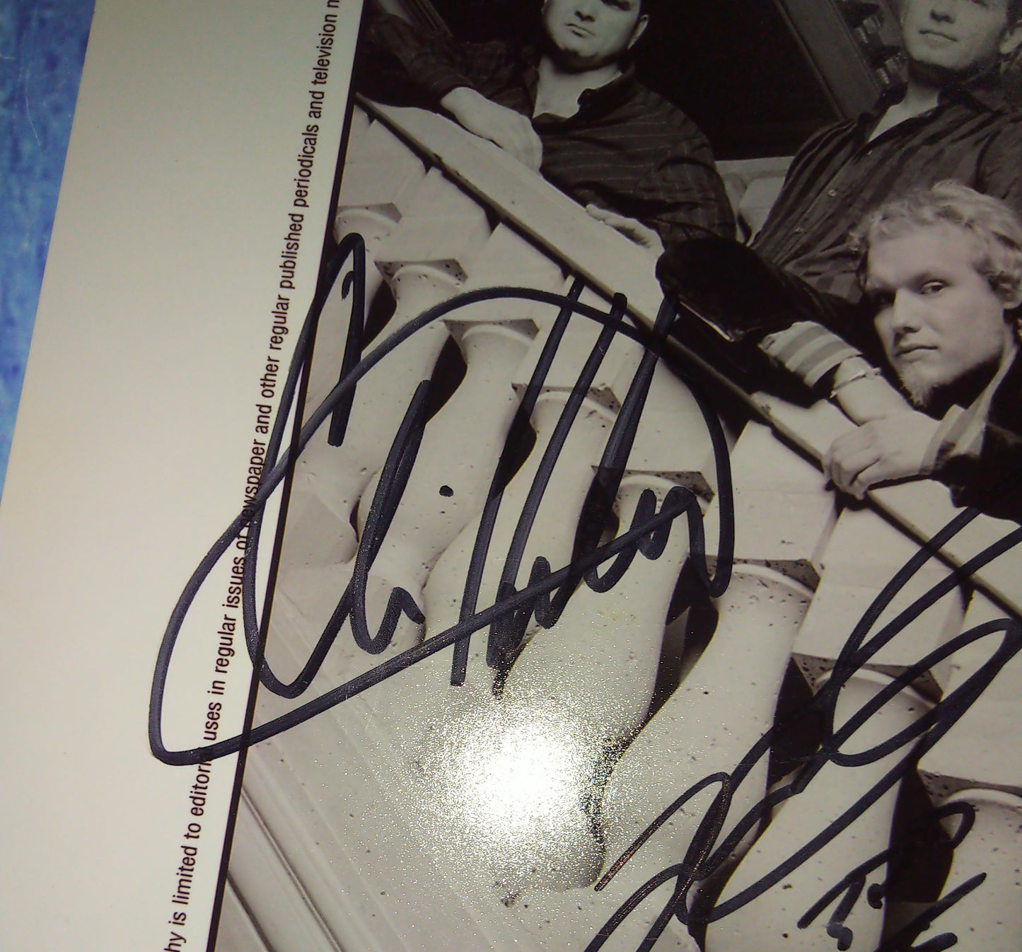 3 Doors Down Hand Signed Autograph 8x10 Photo JSA COA Brad Arnold