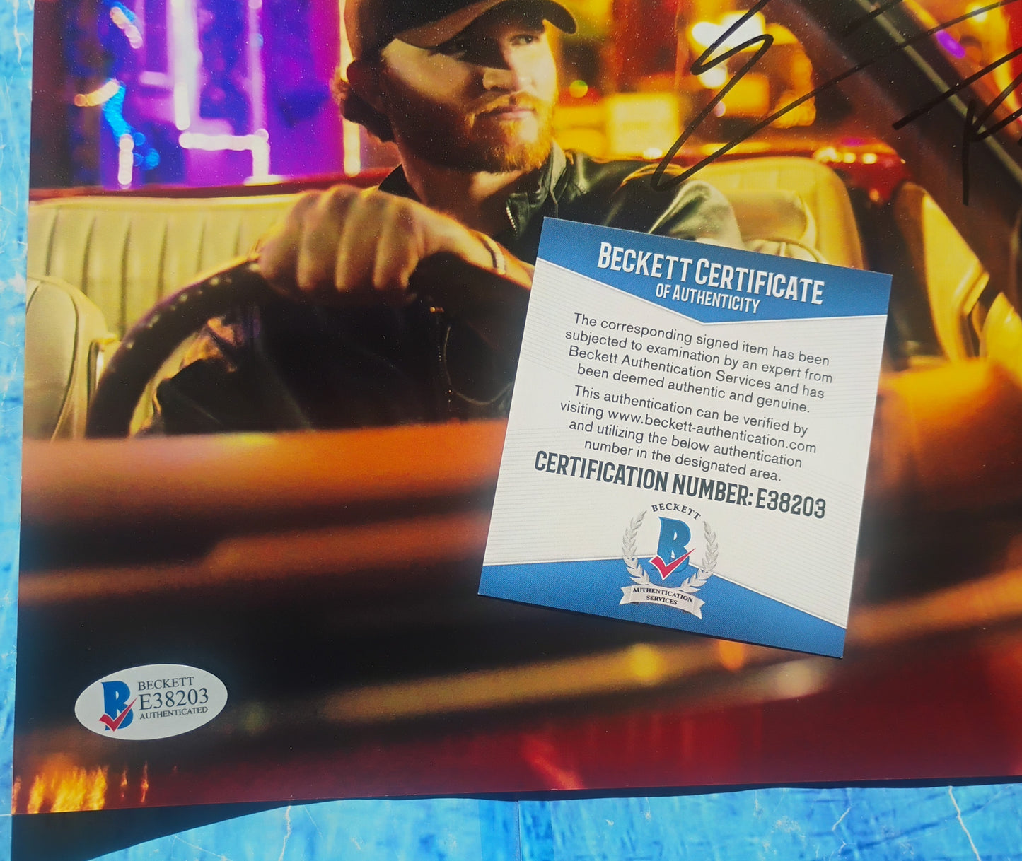 Eric Paslay Hand Signed Autograph 8x10 Photo BAS COA
