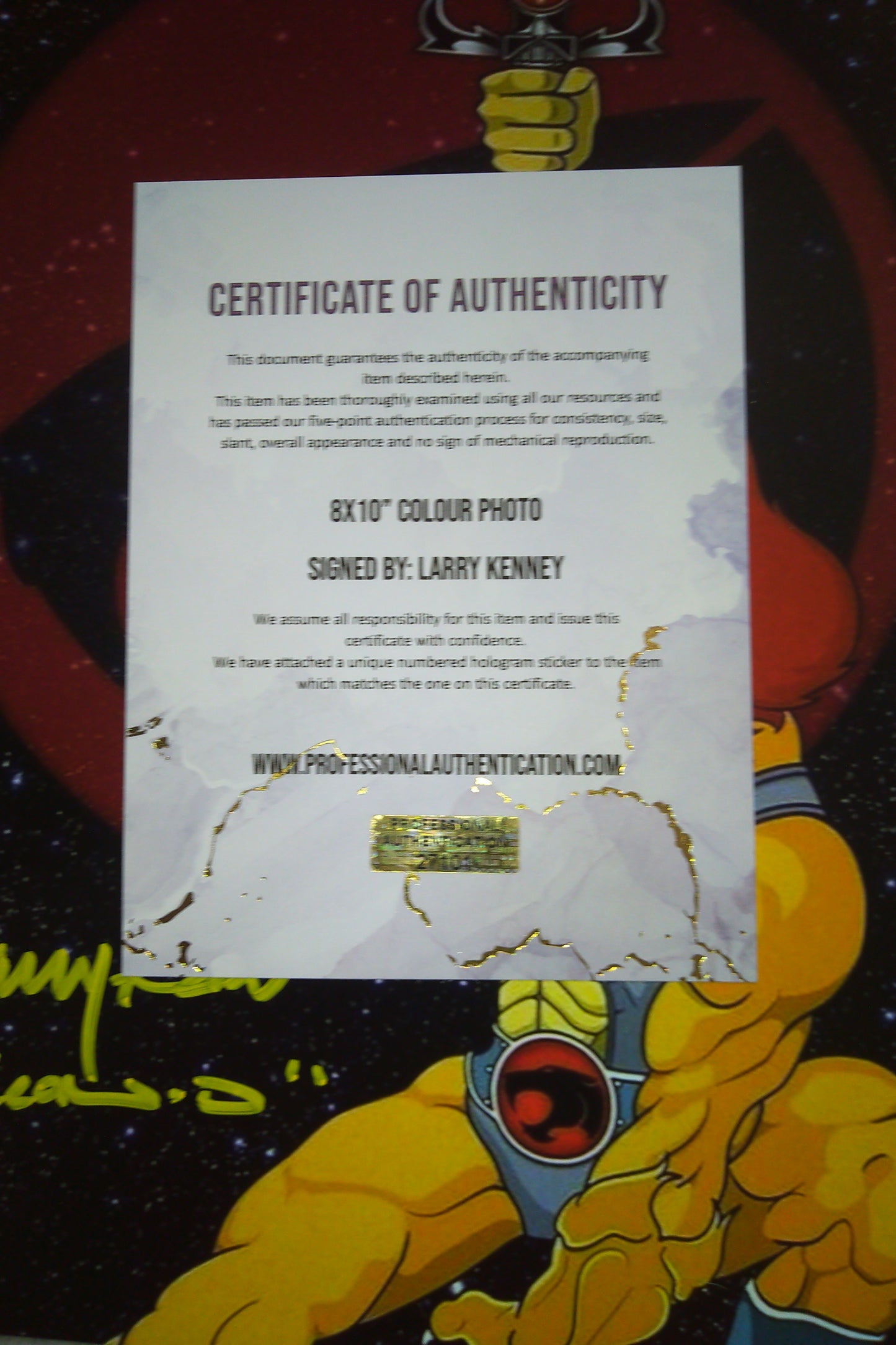 Larry Kenney Hand Signed Autograph 8x10 Photo COA Thundercats