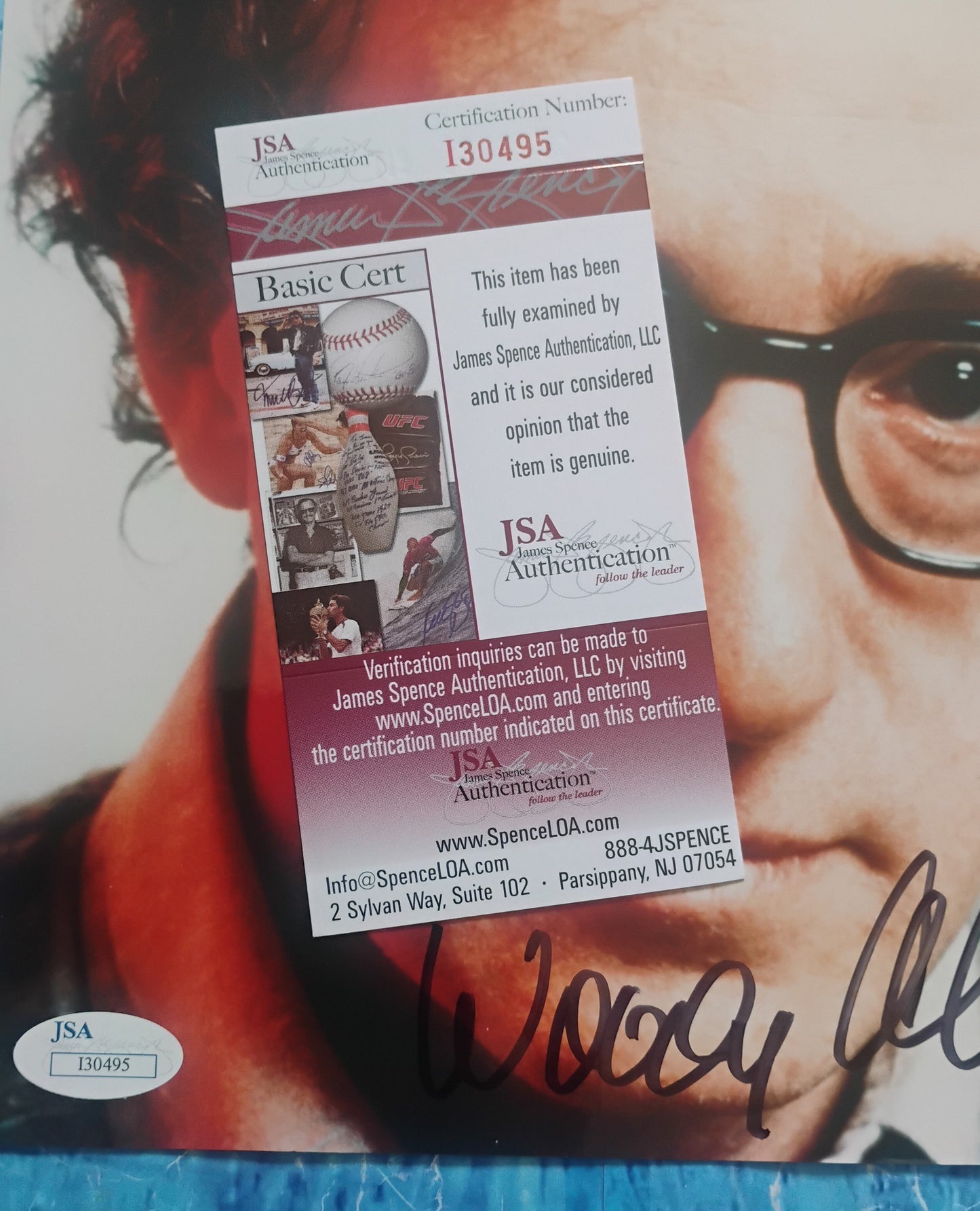Woody Allen Hand Signed Autograph 8x10 Photo JSA COA