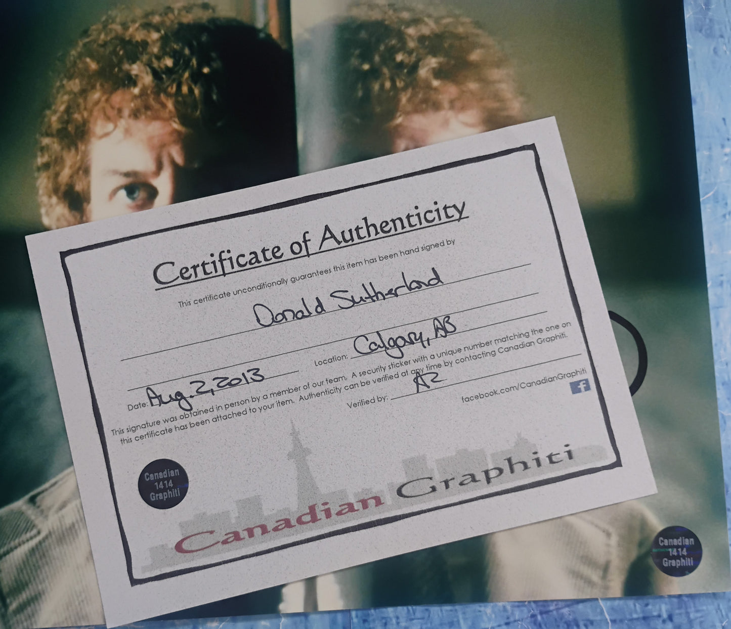 Donald Sutherland Hand Signed Autograph 8x10 Photo COA Invasion Of The Body Snatchers