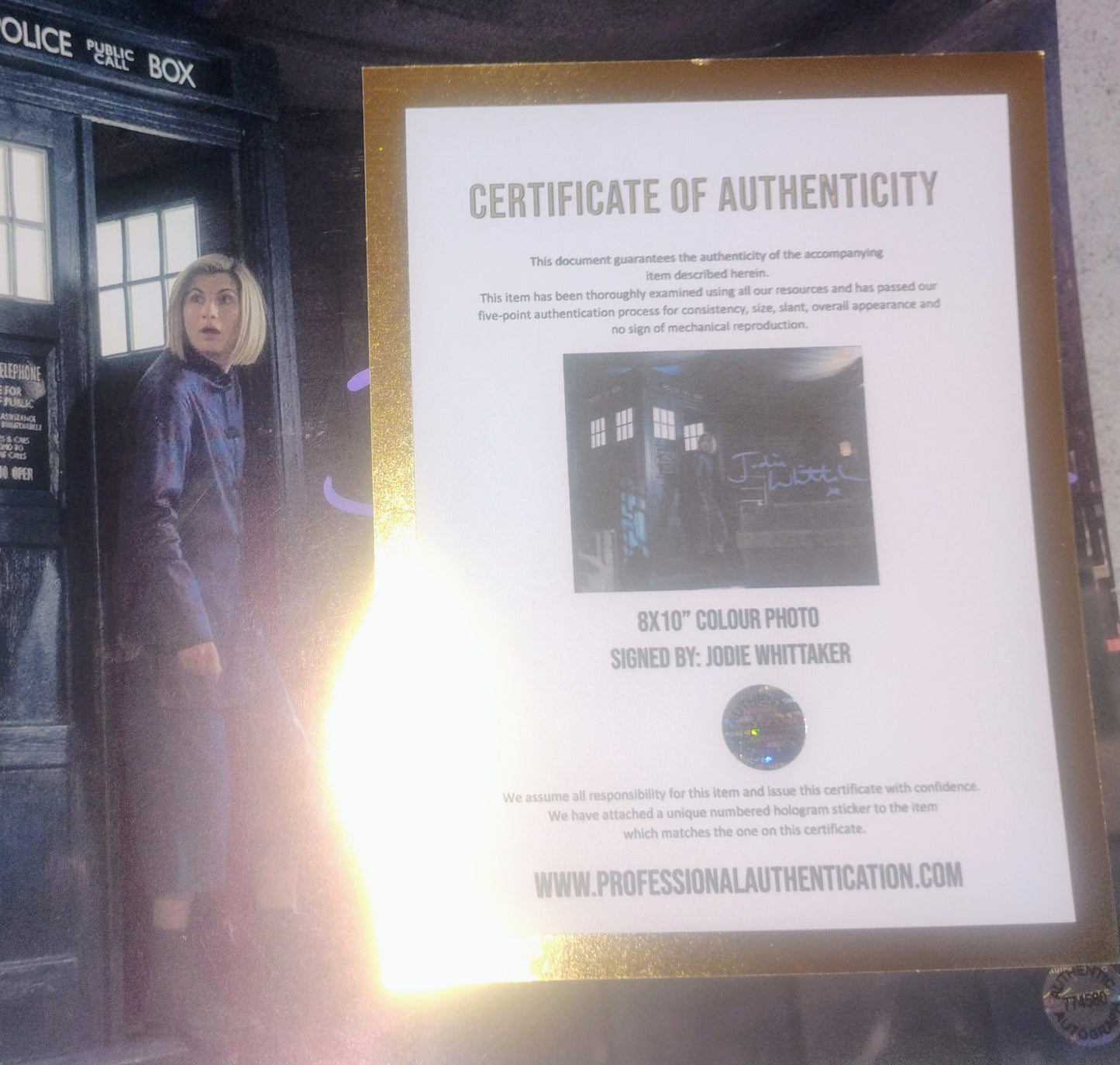 Jodie Whittaker Hand Signed Autograph 8x10 Photo COA Doctor Who