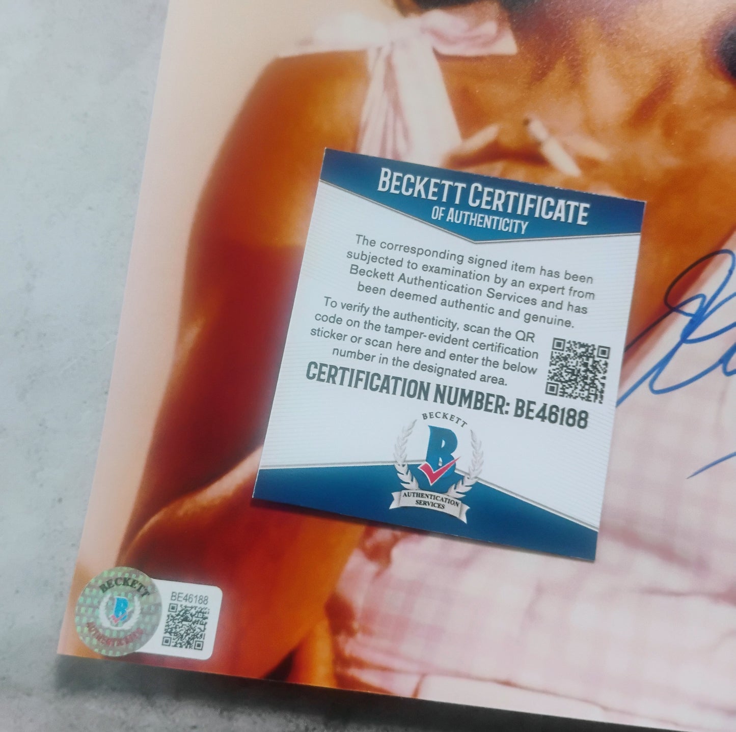 Joan Collins Hand Signed Autograph 8x10 Photo BAS COA