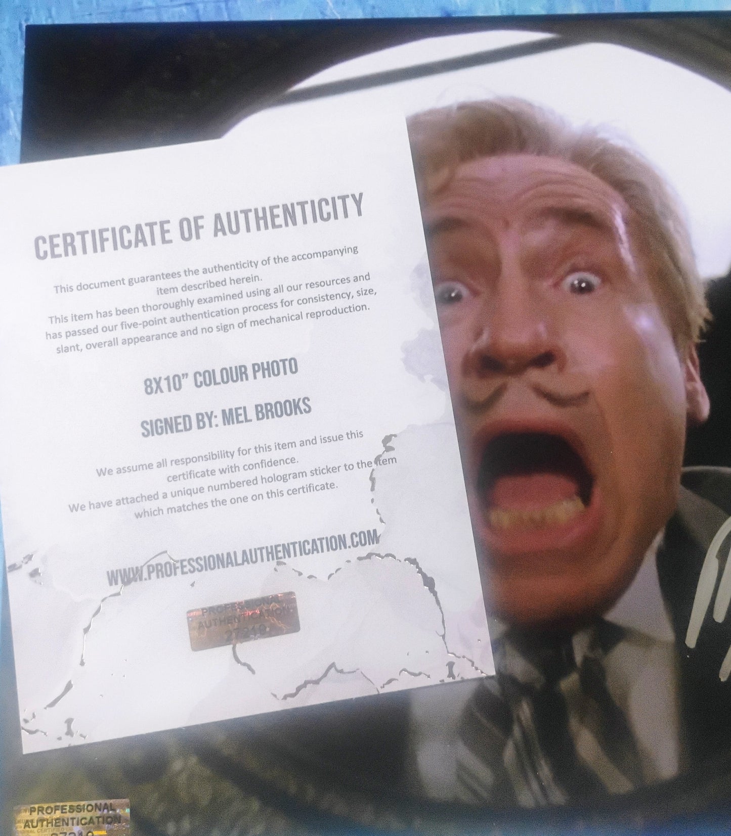 Mel Brooks Hand Signed Autograph 8x10 Photo COA Spaceballs