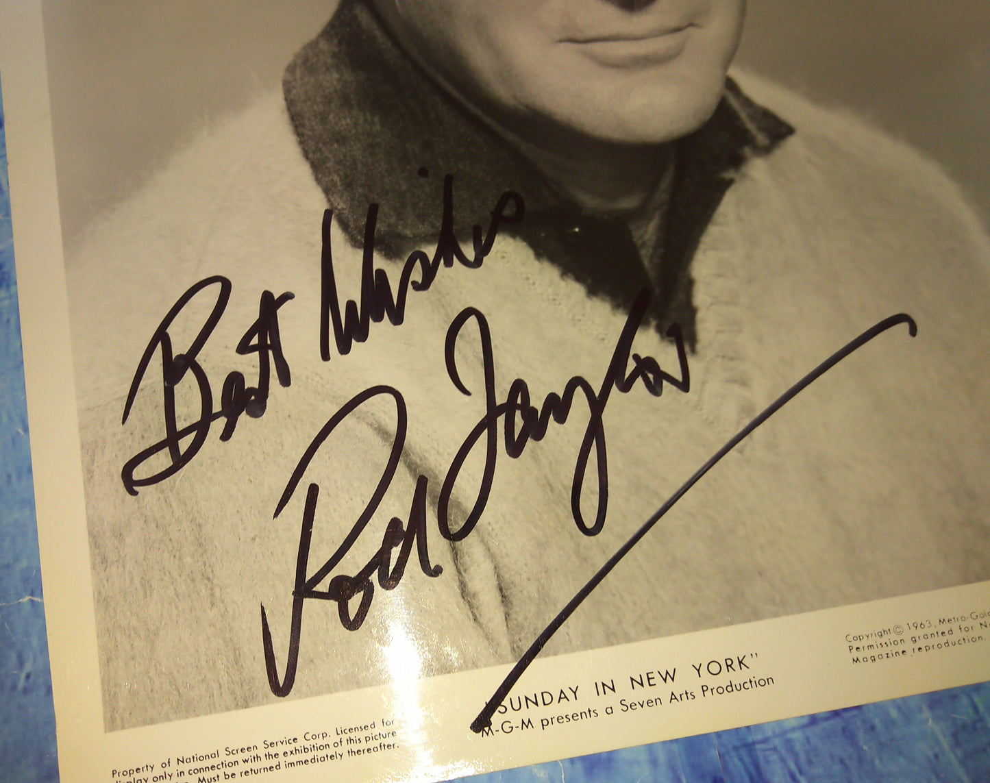 Rod Taylor Hand Signed Autograph 8x10 Photo JSA COA