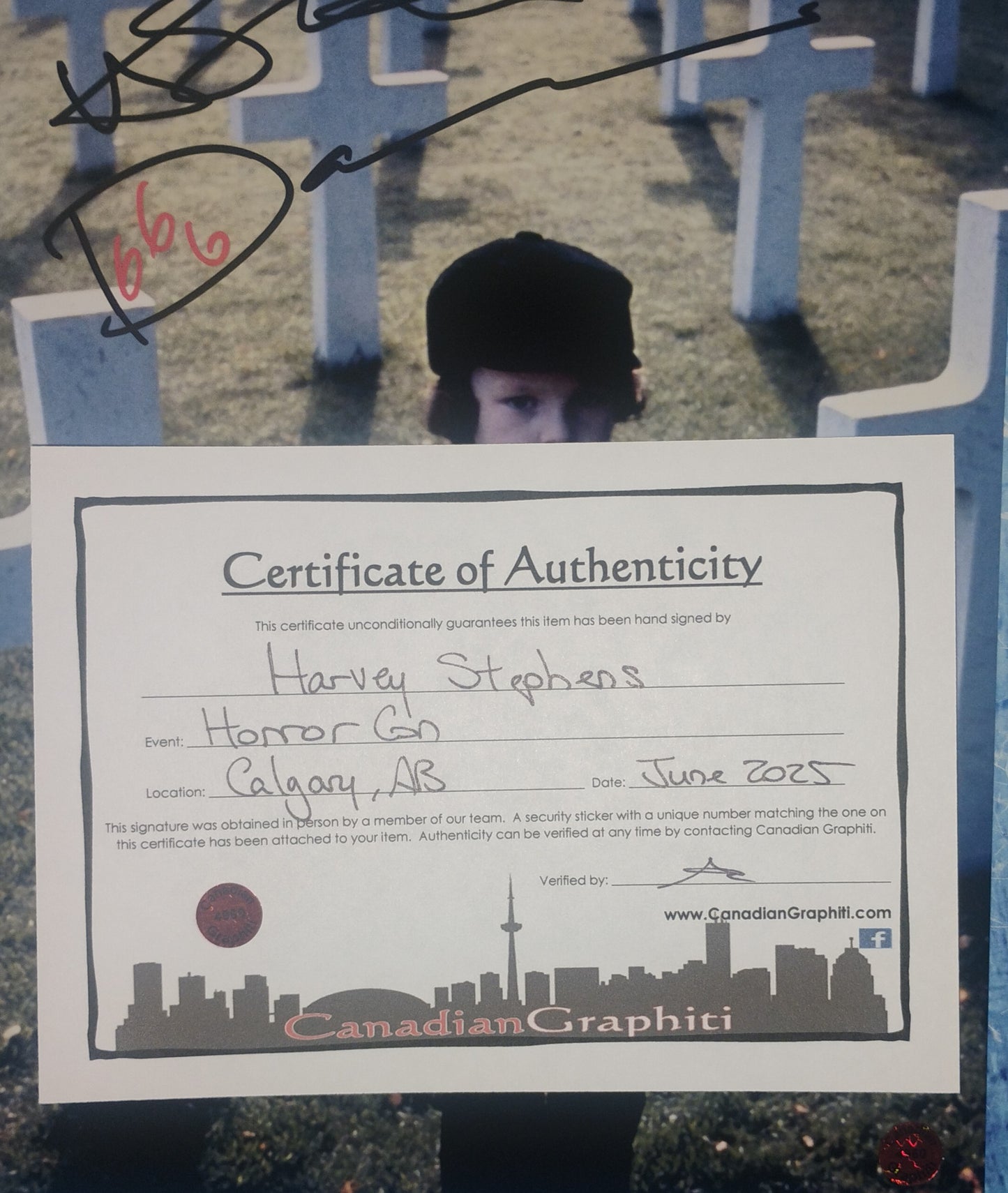 Harvey Stephens Hand Signed Autograph 8x10 Photo COA The Omen