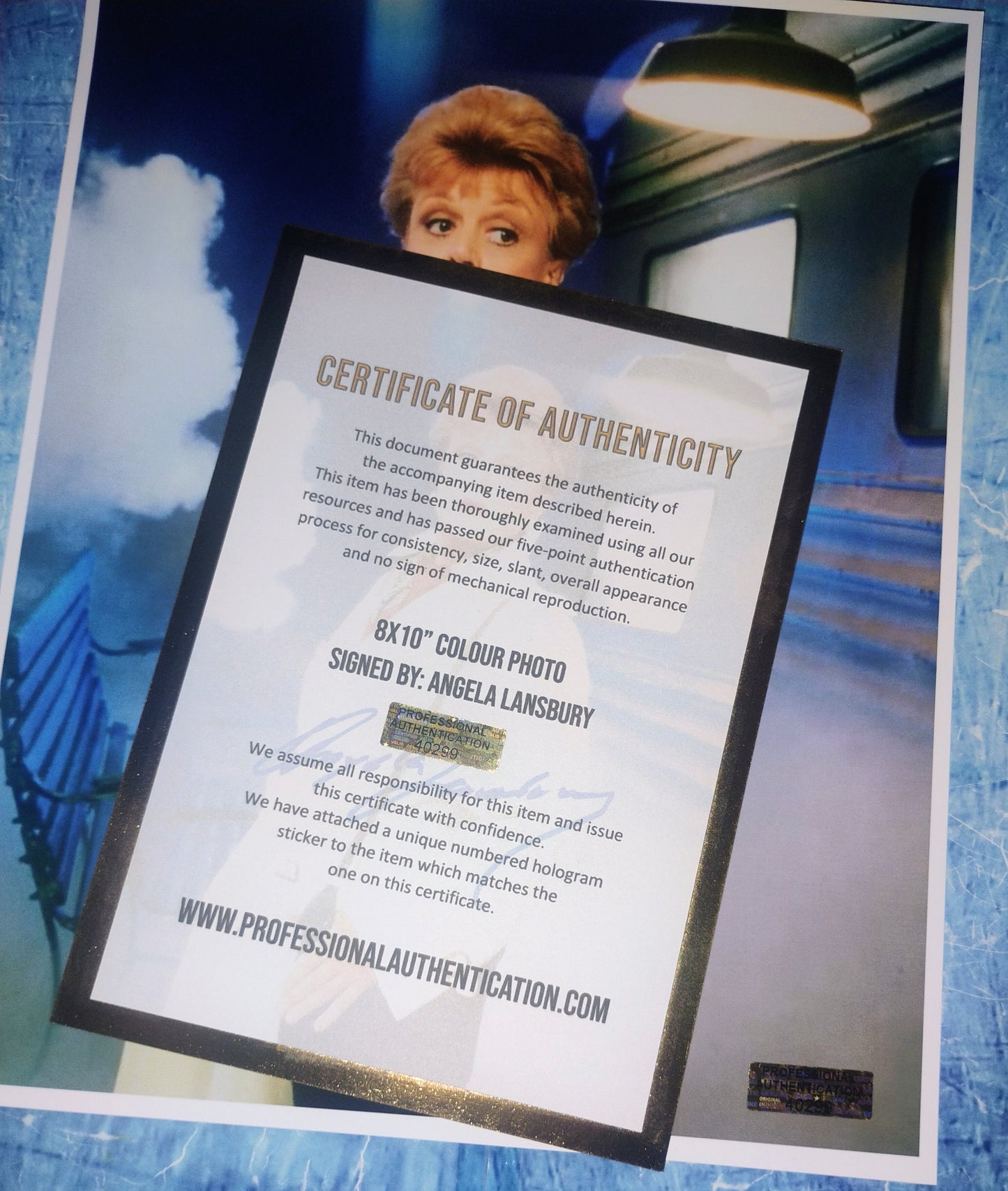 Angela Lansbury Hand Signed Autograph 8x10 Photo COA Murder She Wrote