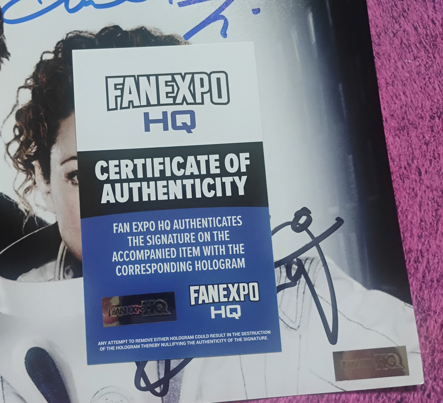 David Tennant & Alex Kingston Hand Signed Autograph 8x10 Photo COA Doctor Who