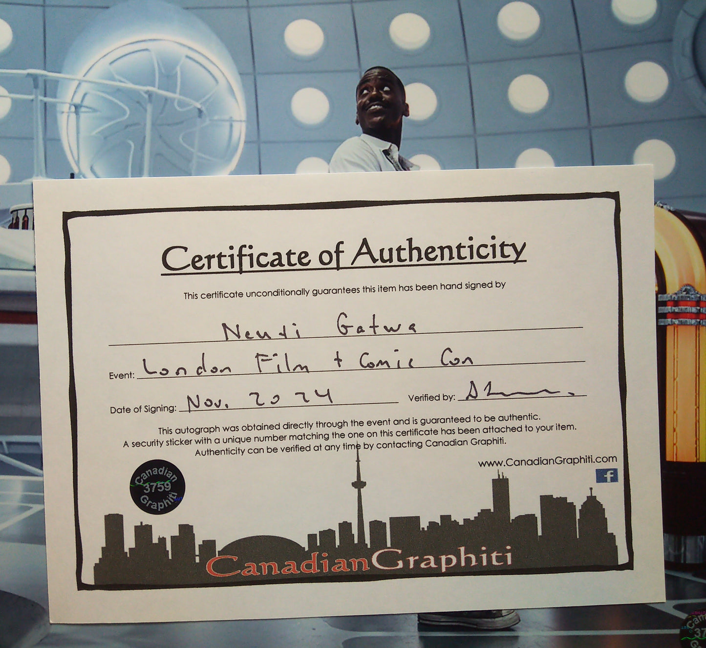 Ncuti Gatwa Hand Signed Autograph 8x10 Photo COA Doctor Who