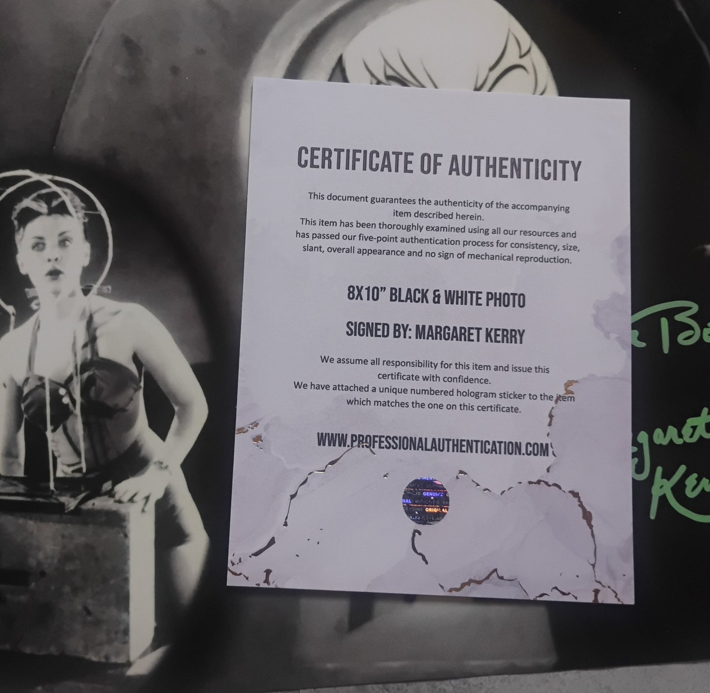 Margaret Kerry Hand Signed Autograph 8x10 Photo COA Tinker Bell