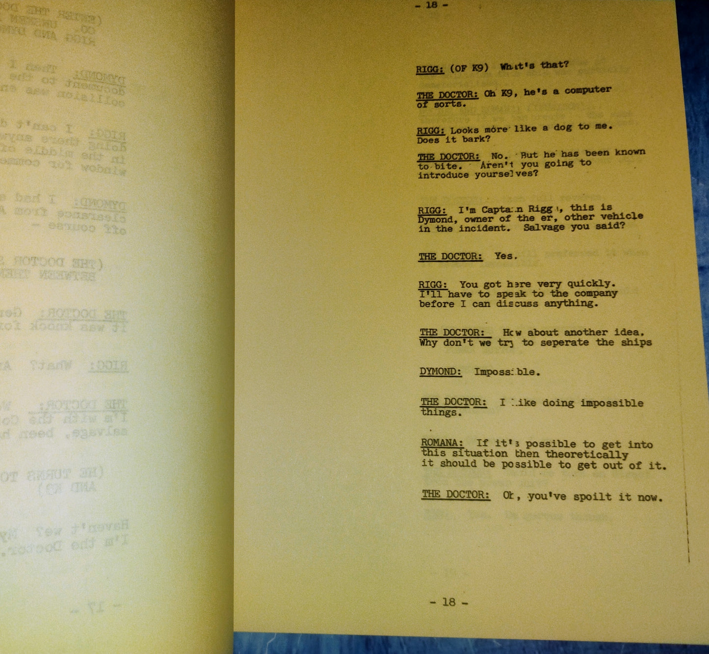 Tom Baker Hand Signed Autograph Doctor Who Script COA