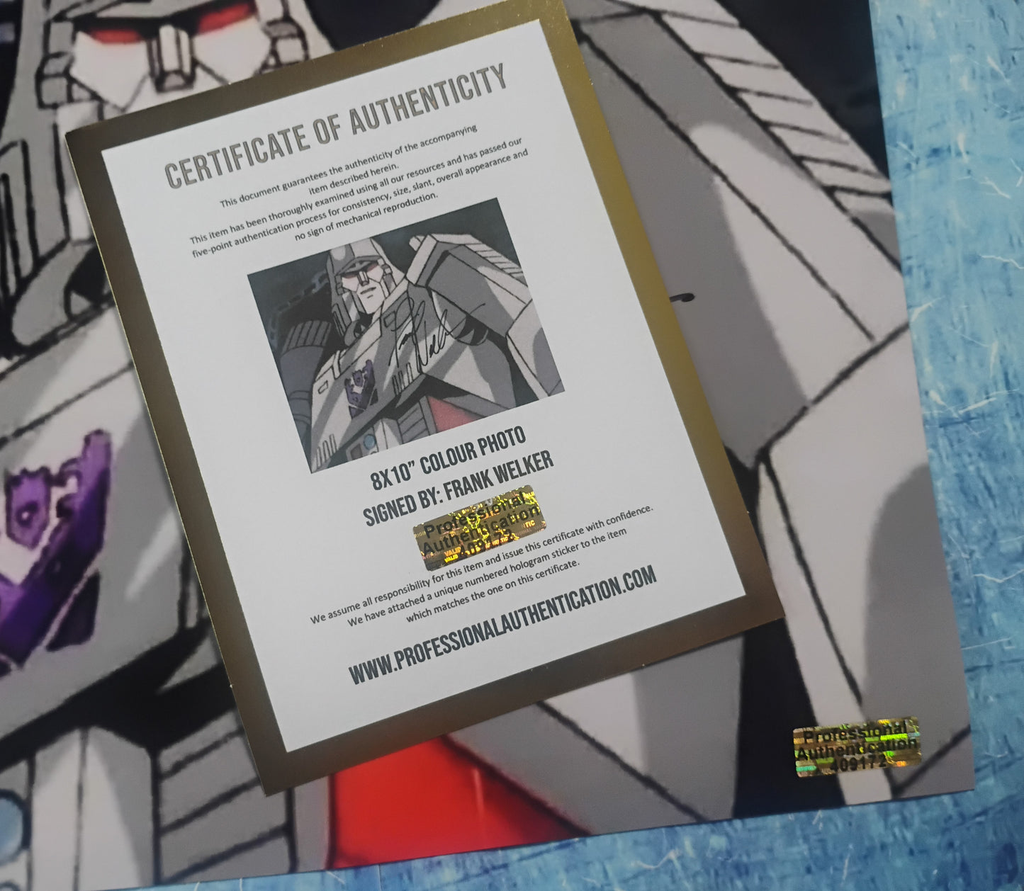Frank Welker Hand Signed Autograph 8x10 Photo COA Megatron