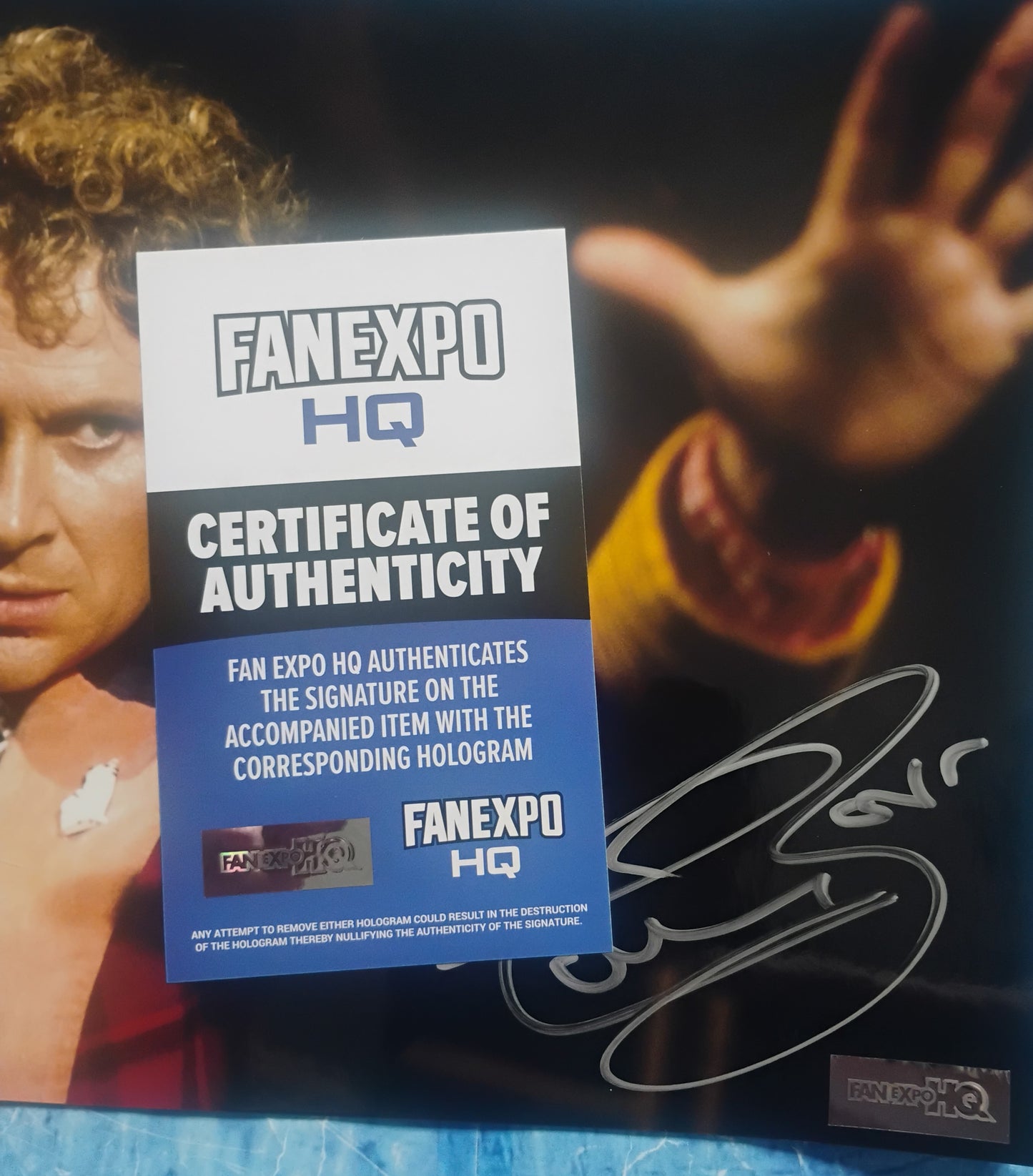 Colin Baker Hand Signed Autograph 8x10 Photo COA Doctor Who