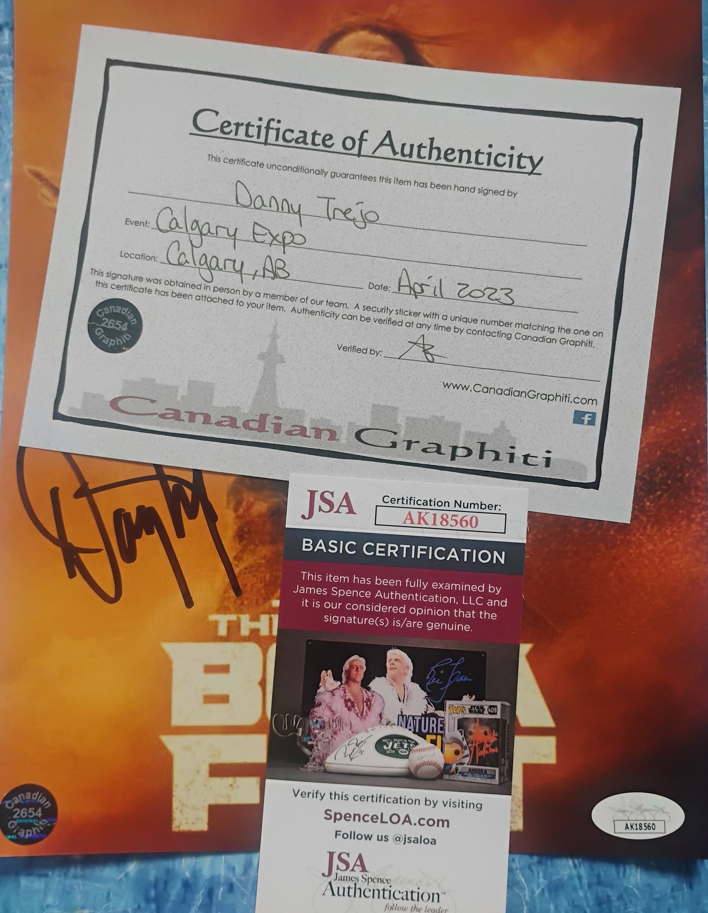 Danny Trejo Hand Signed Autograph 8x10 Photo JSA COA Star Wars