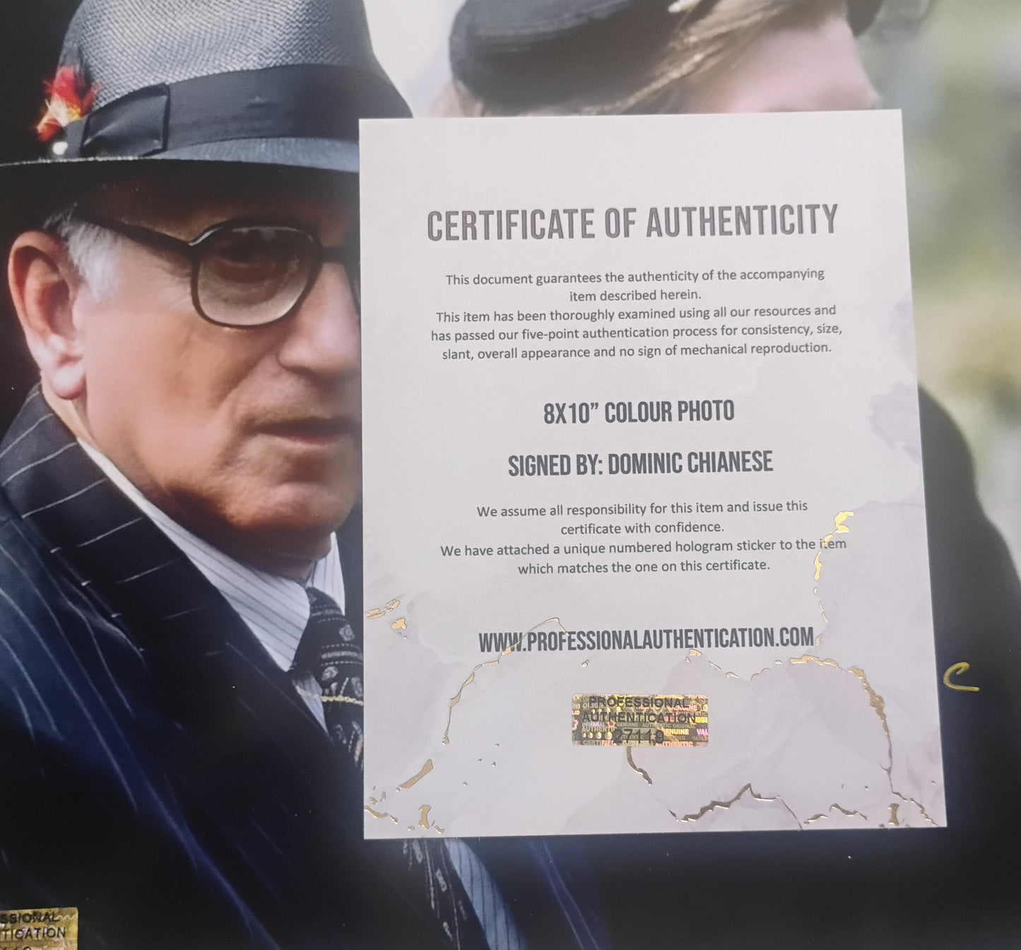 Dominic Chianese Hand Signed Autograph 8x10 Photo COA The Sopranos
