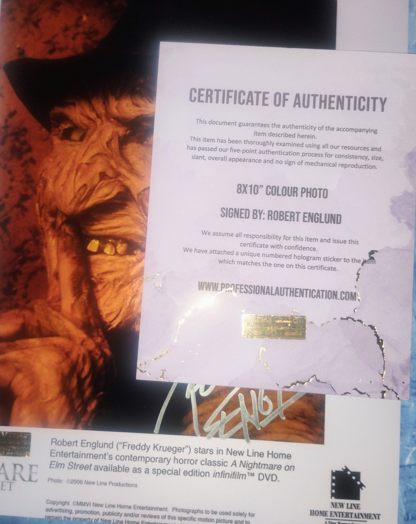 Robert Englund Hand Signed Autograph 8x10 Photo COA