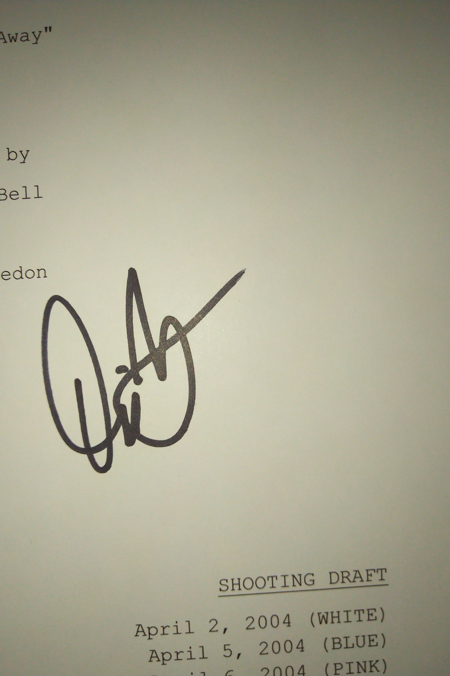 David Boreanaz Hand Signed Autograph Angel Script COA + OPix