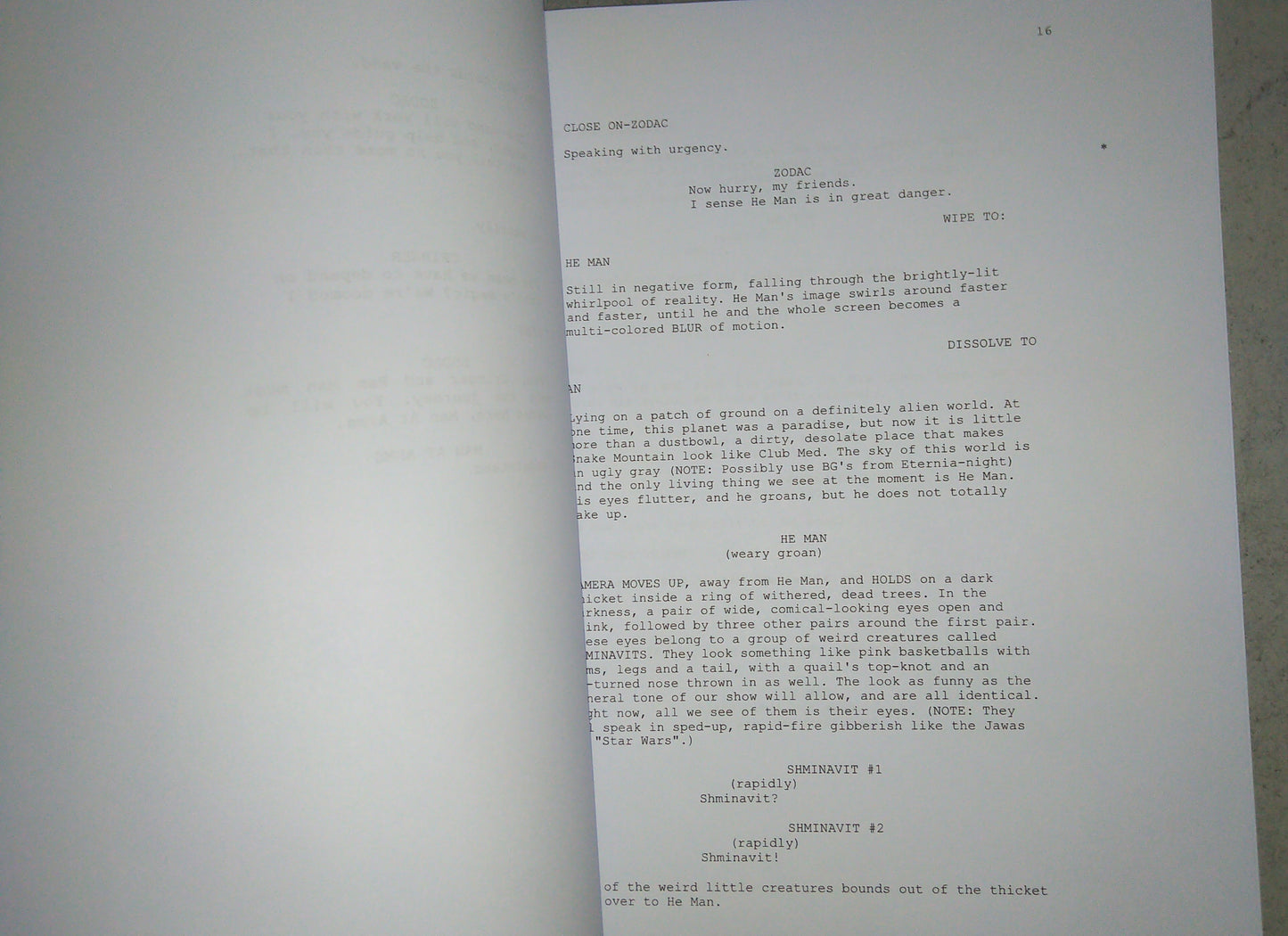 Alan Oppenheimer & John Erwin Hand Signed Autograph He-man Script COA