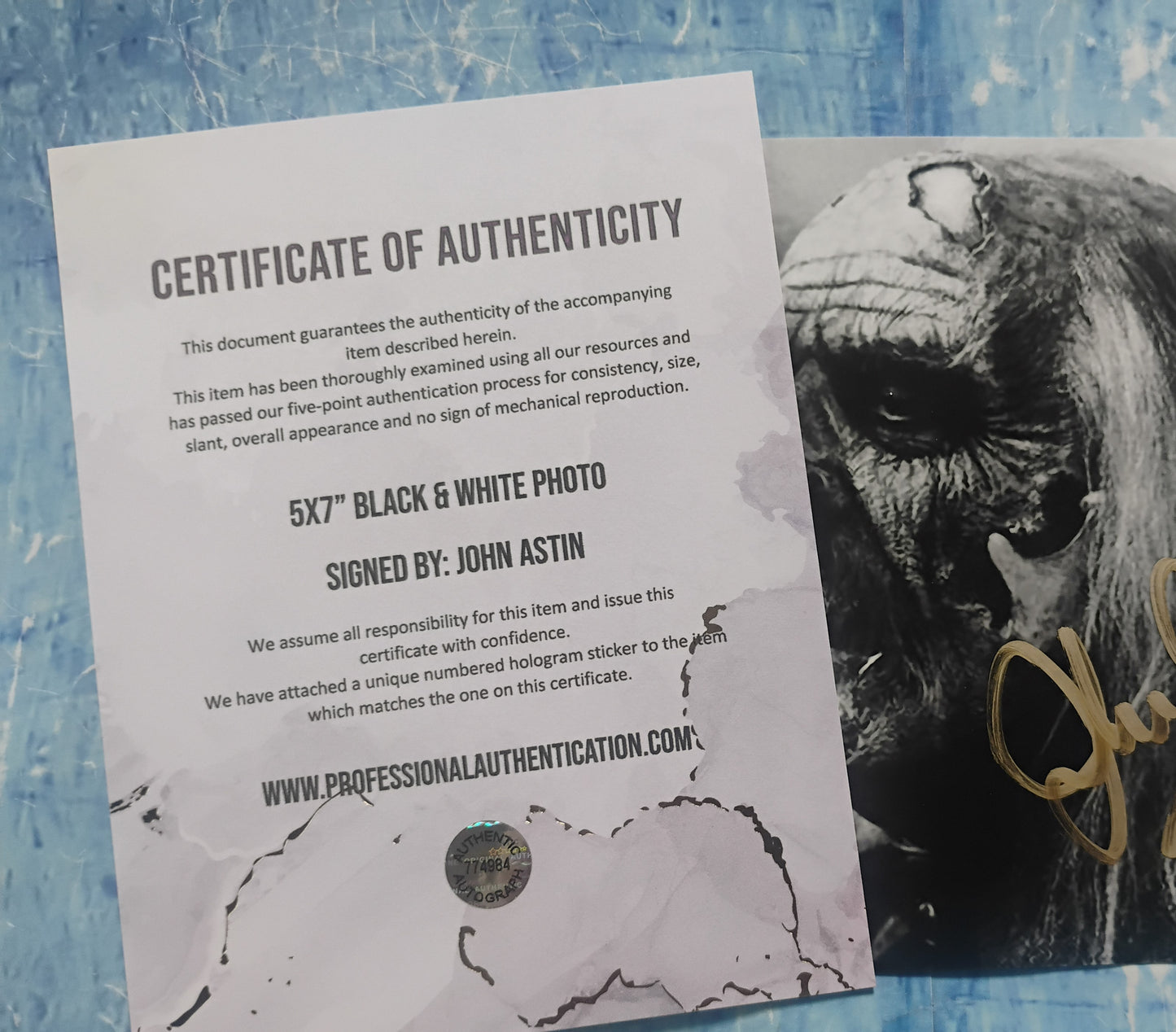 John Astin Hand Signed Autograph Photo COA The Frighteners