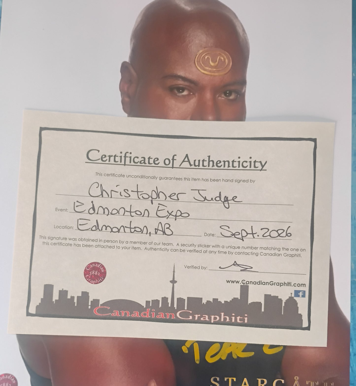 Christopher Judge Hand Signed Autograph 8x10 Photo Stargate COA