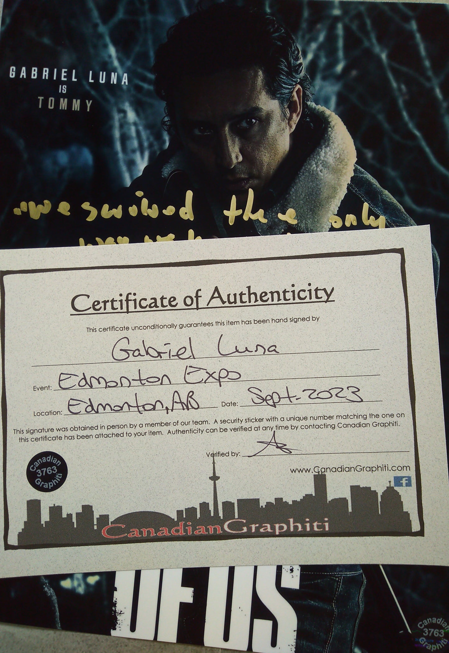 Gabriel Luna Hand Signed Autograph 8x10 Photo COA The Last Of Us