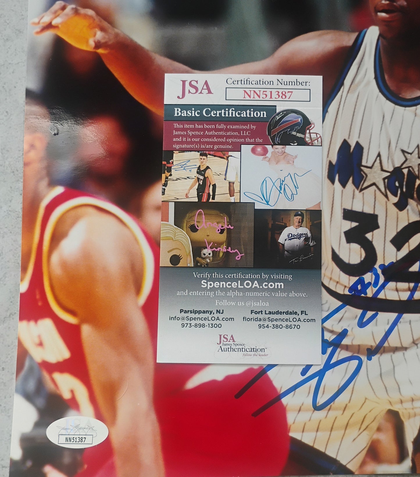 Shaquille O'Neal Shaq Hand Signed Autograph 11x14 Photo JSA COA Orlando Magic