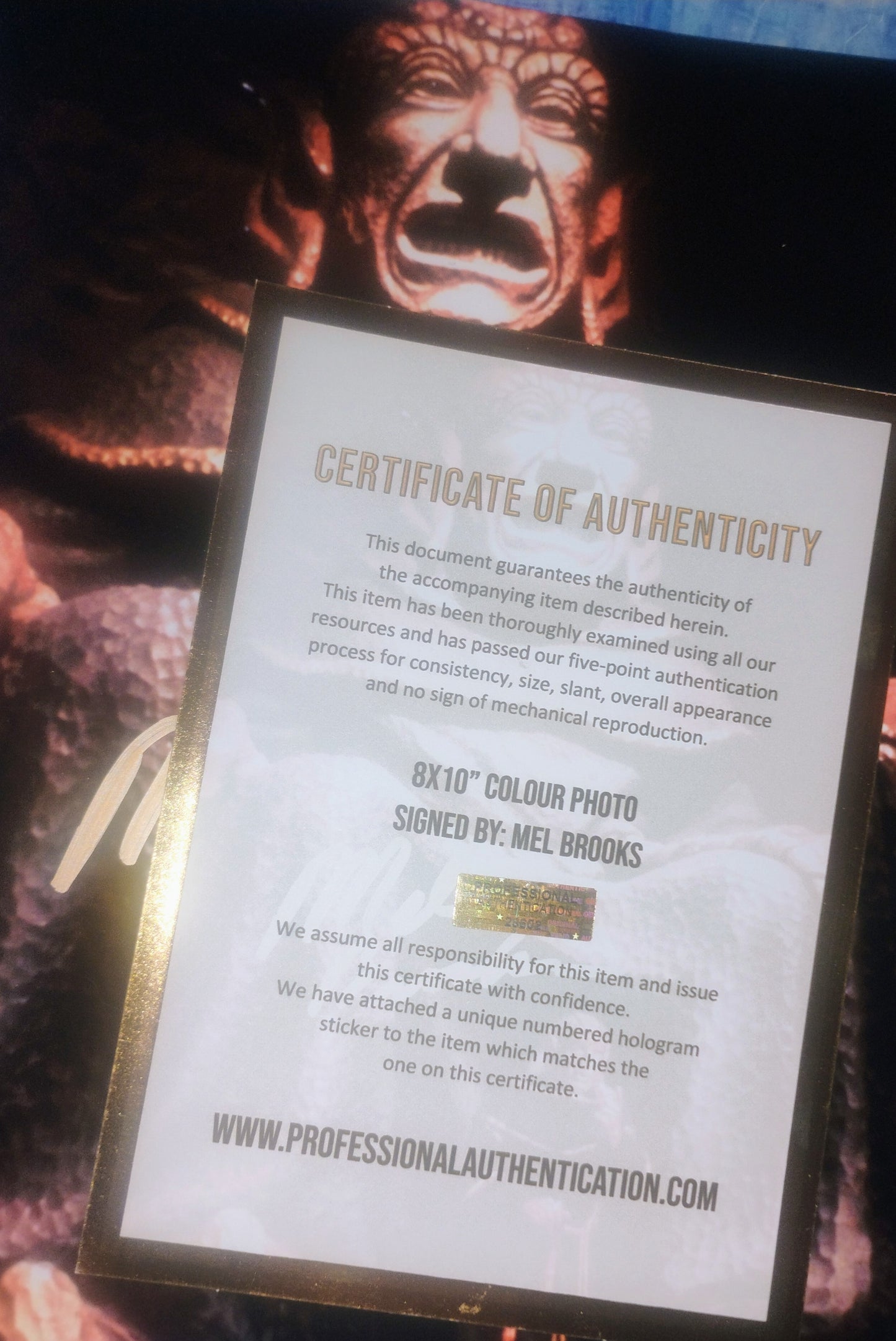 Mel Brooks Hand Signed Autograph 8x10 Photo COA Spaceballs