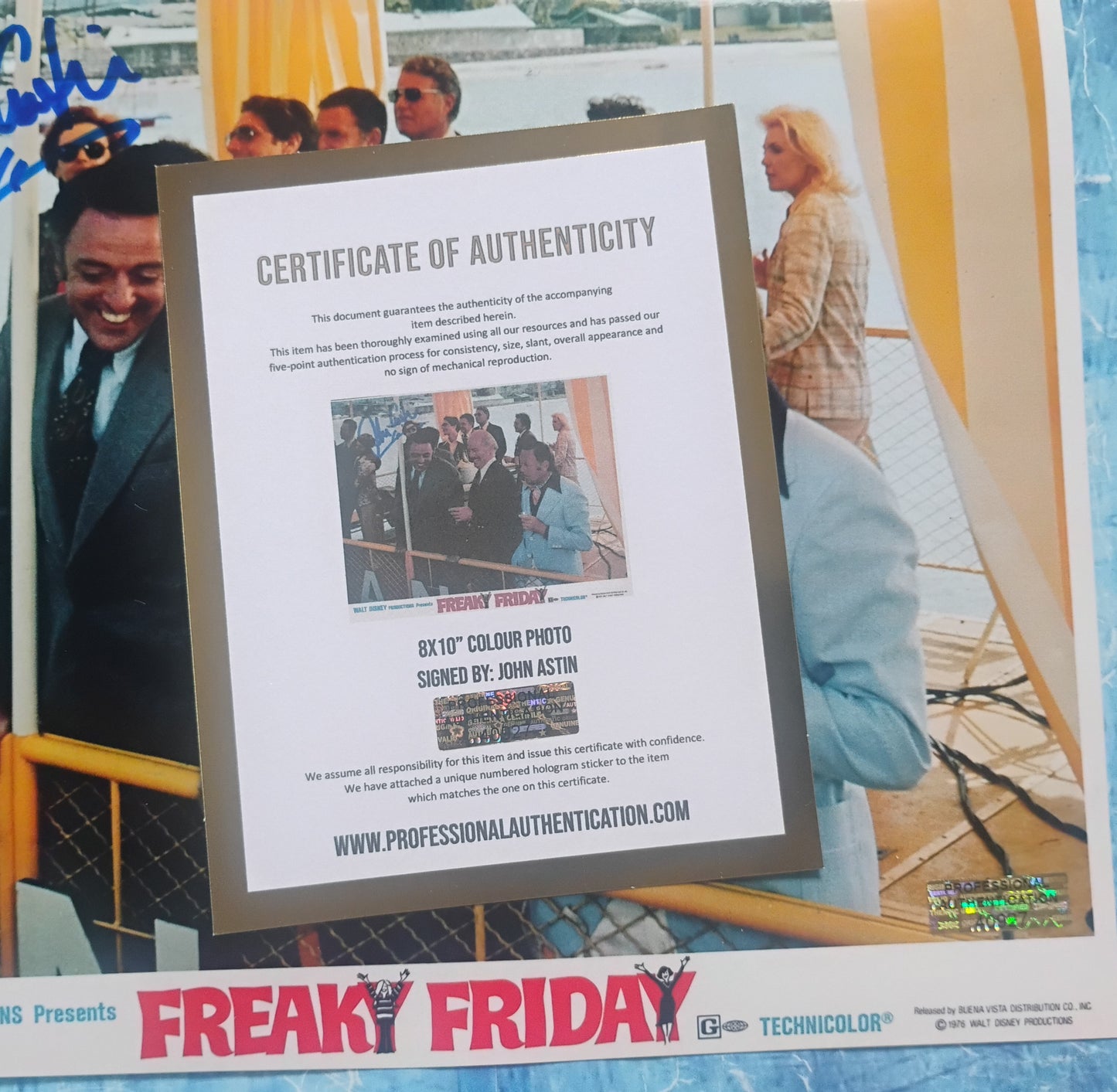 John Astin Hand Signed Autograph 8x10 Photo COA Freaky Friday