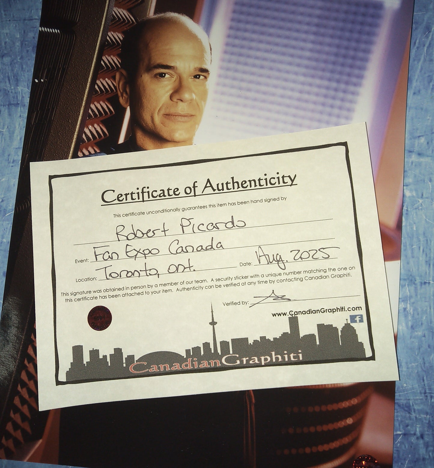 Robert Picardo Hand Signed Autograph 8x10 Photo OPix COA Star Trek Voyager