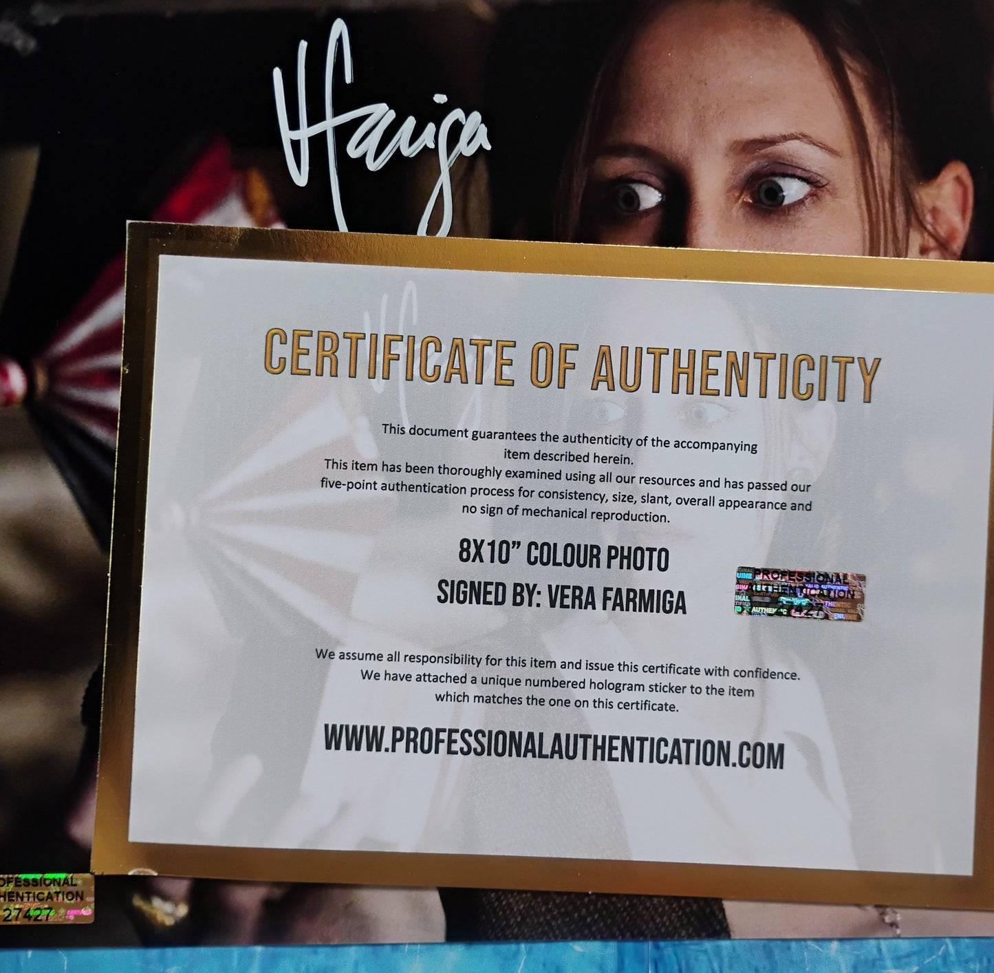 Vera Farmiga Hand Signed Autograph 8x10 Photo COA The Conjuring