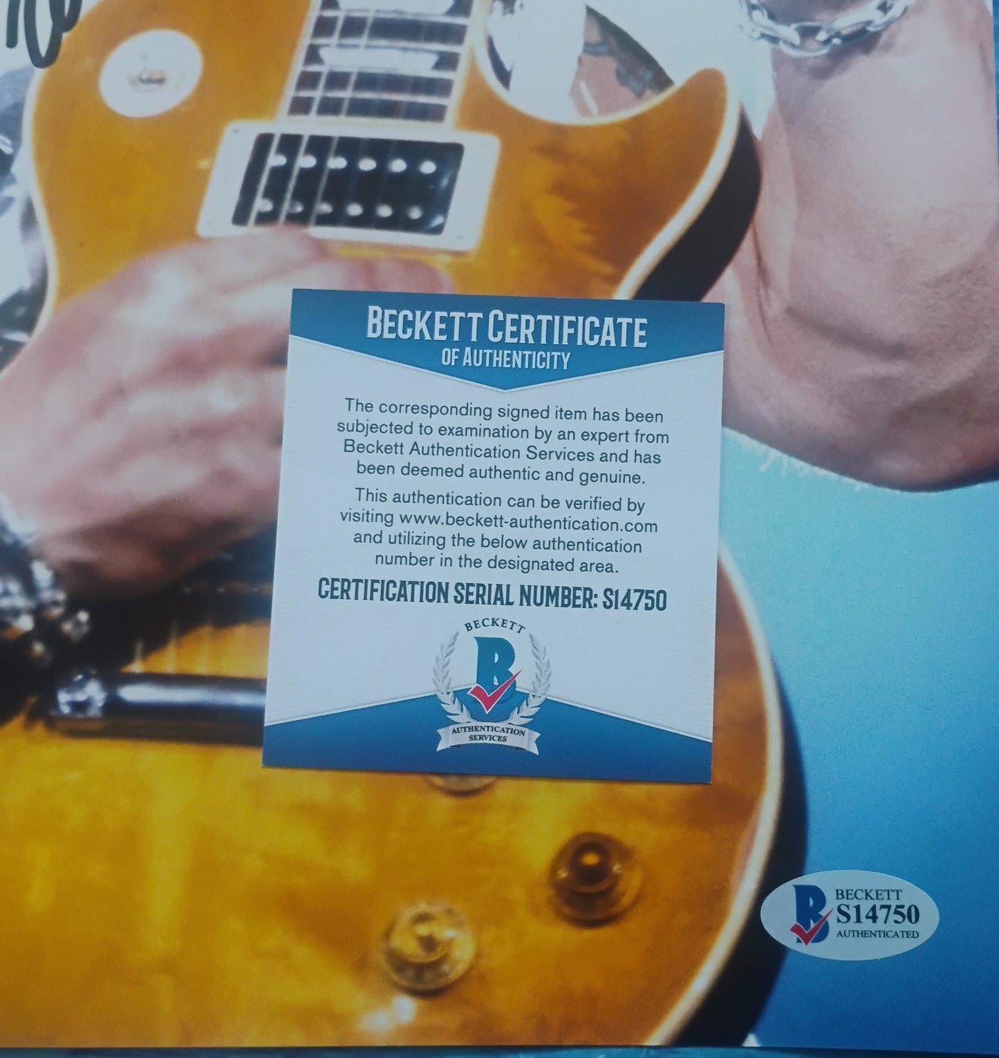 Slash Hand Signed Autograph 11x14 Photo BAS COA Guns N Roses