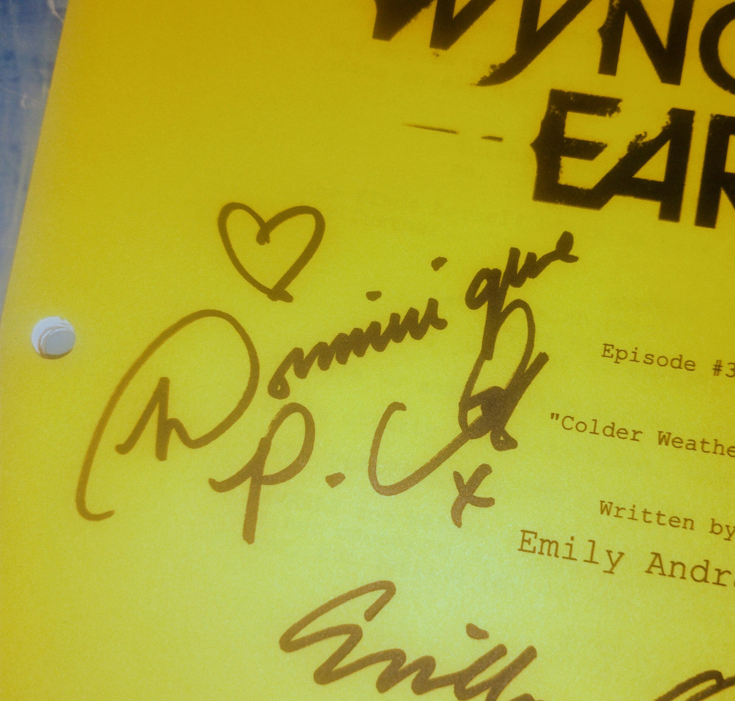 Wynonna Earp 6x Cast Hand Signed Autograph Script COA