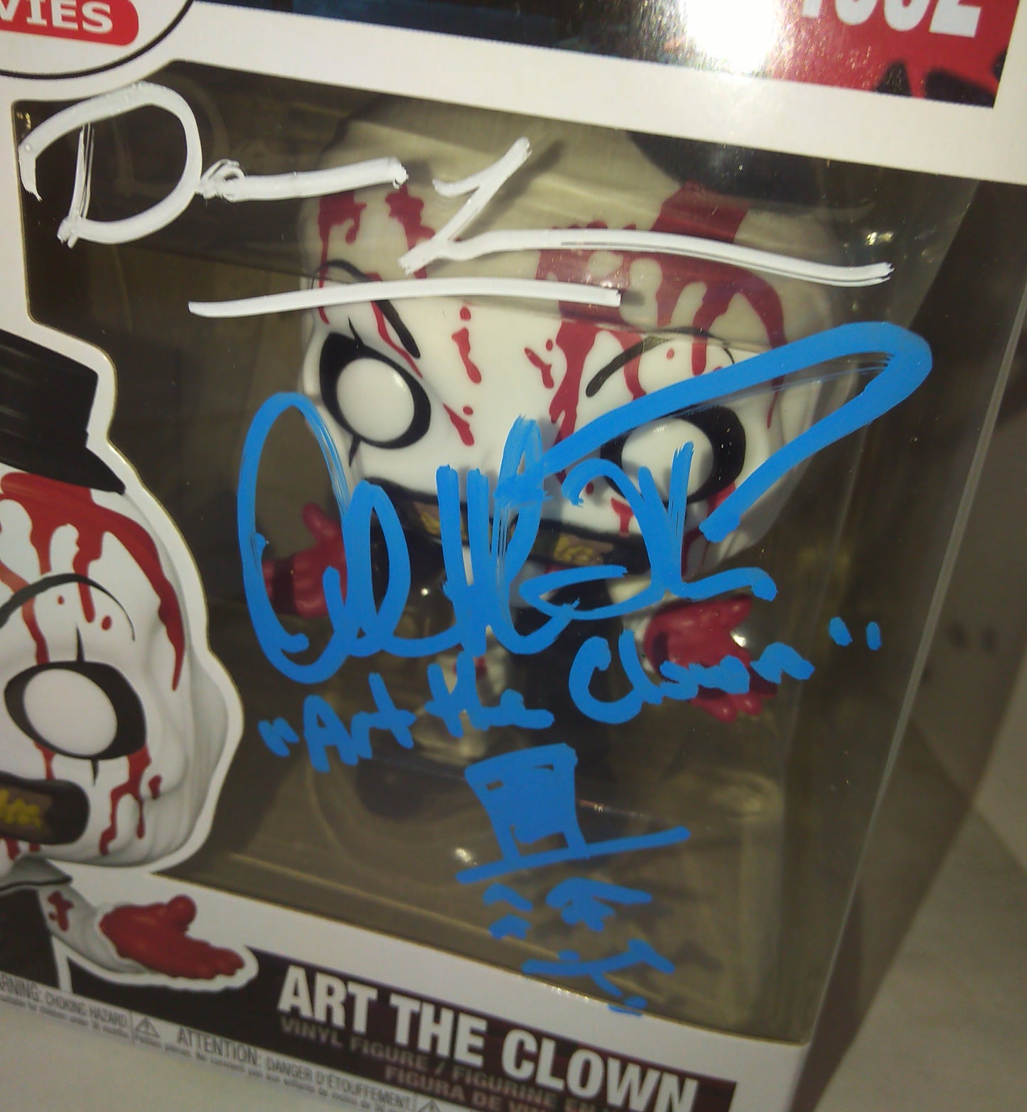 David Howard Thornton & Damien Leone Hand Signed Autograph Art The Clown Funko Pop COA Terrifier