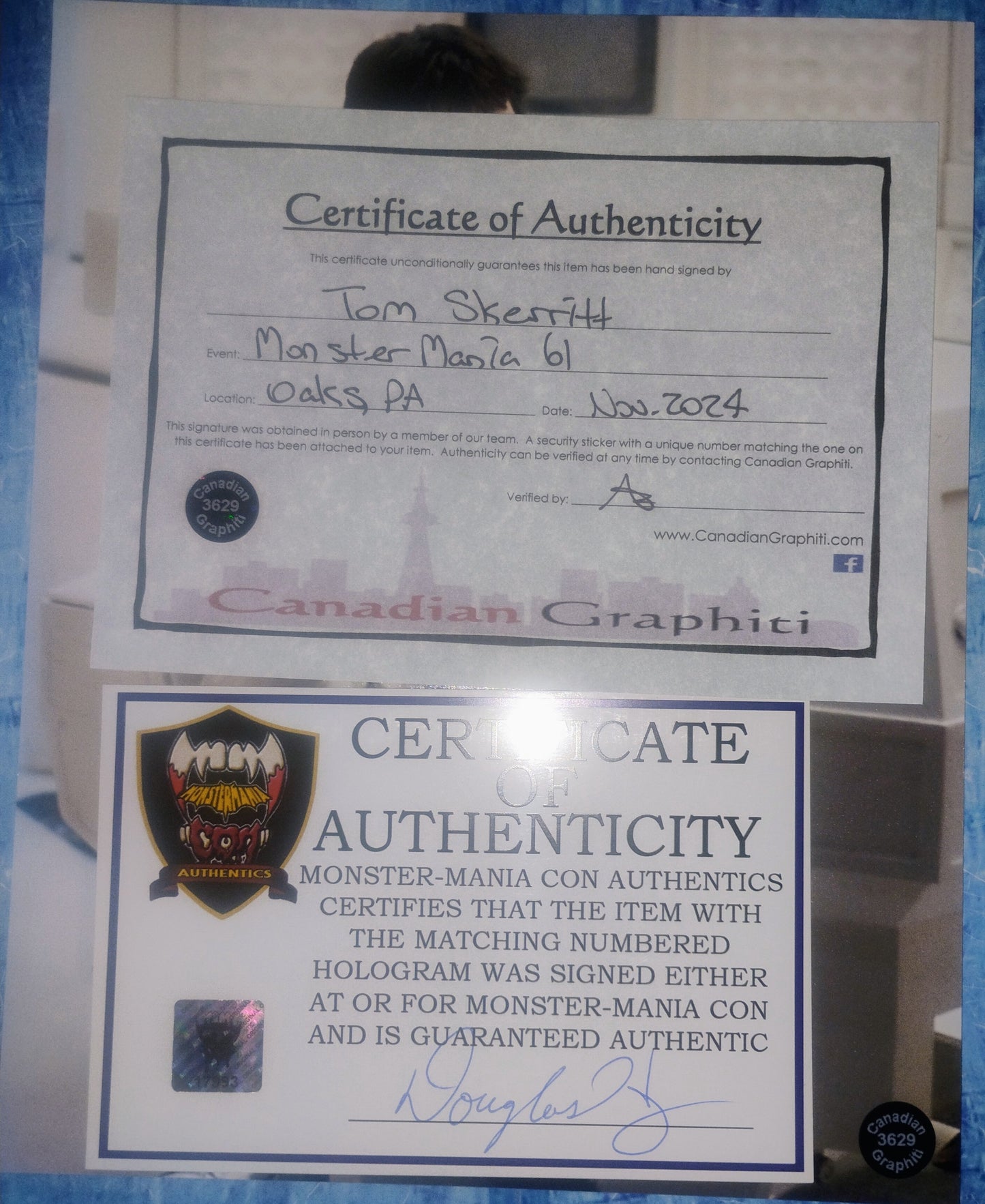 Tom Skerritt Hand Signed Autograph 8x10 Photo COA Alien