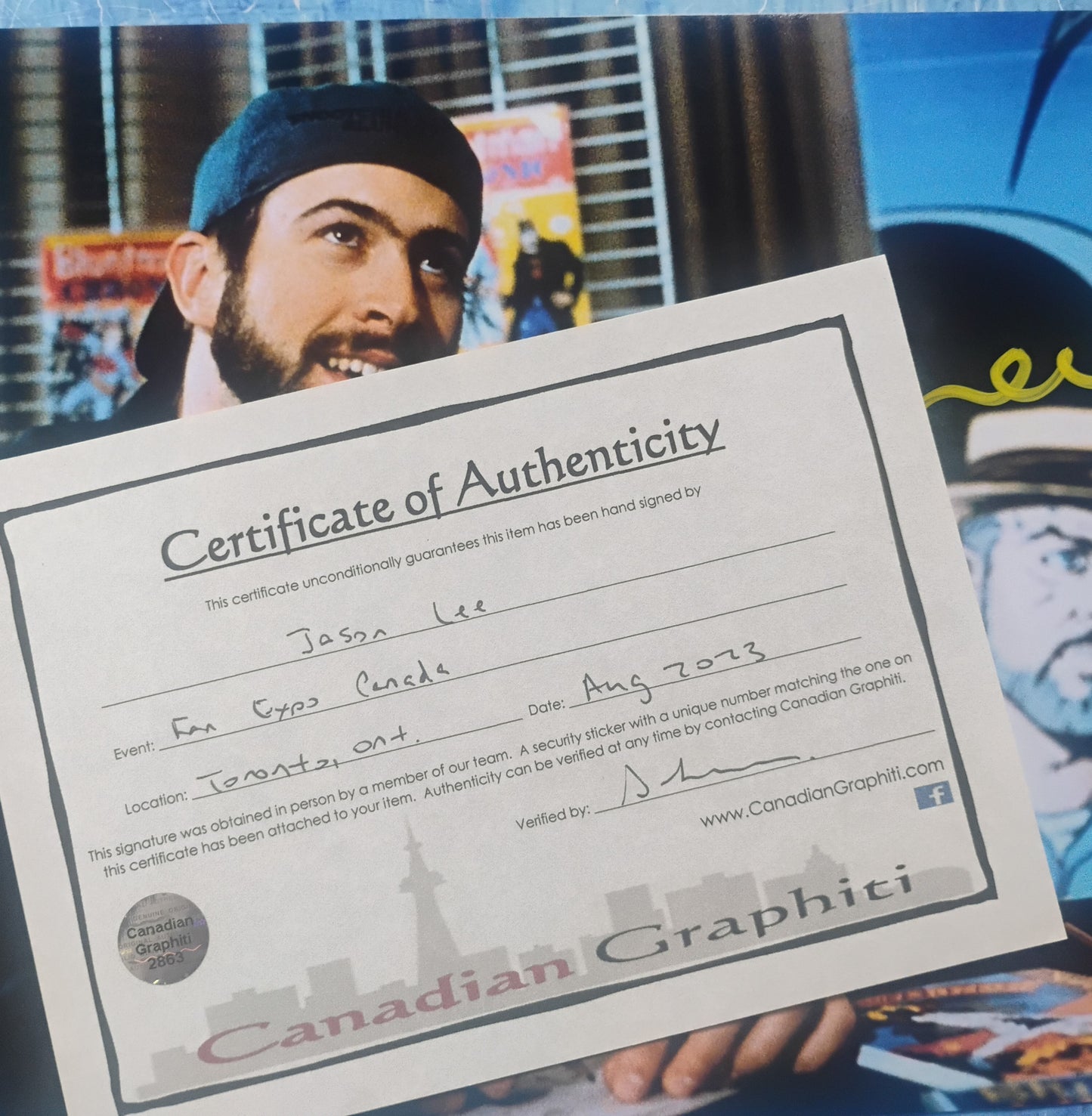 Jason Lee Hand Signed Autograph 8x10 Photo COA Chasing Amy