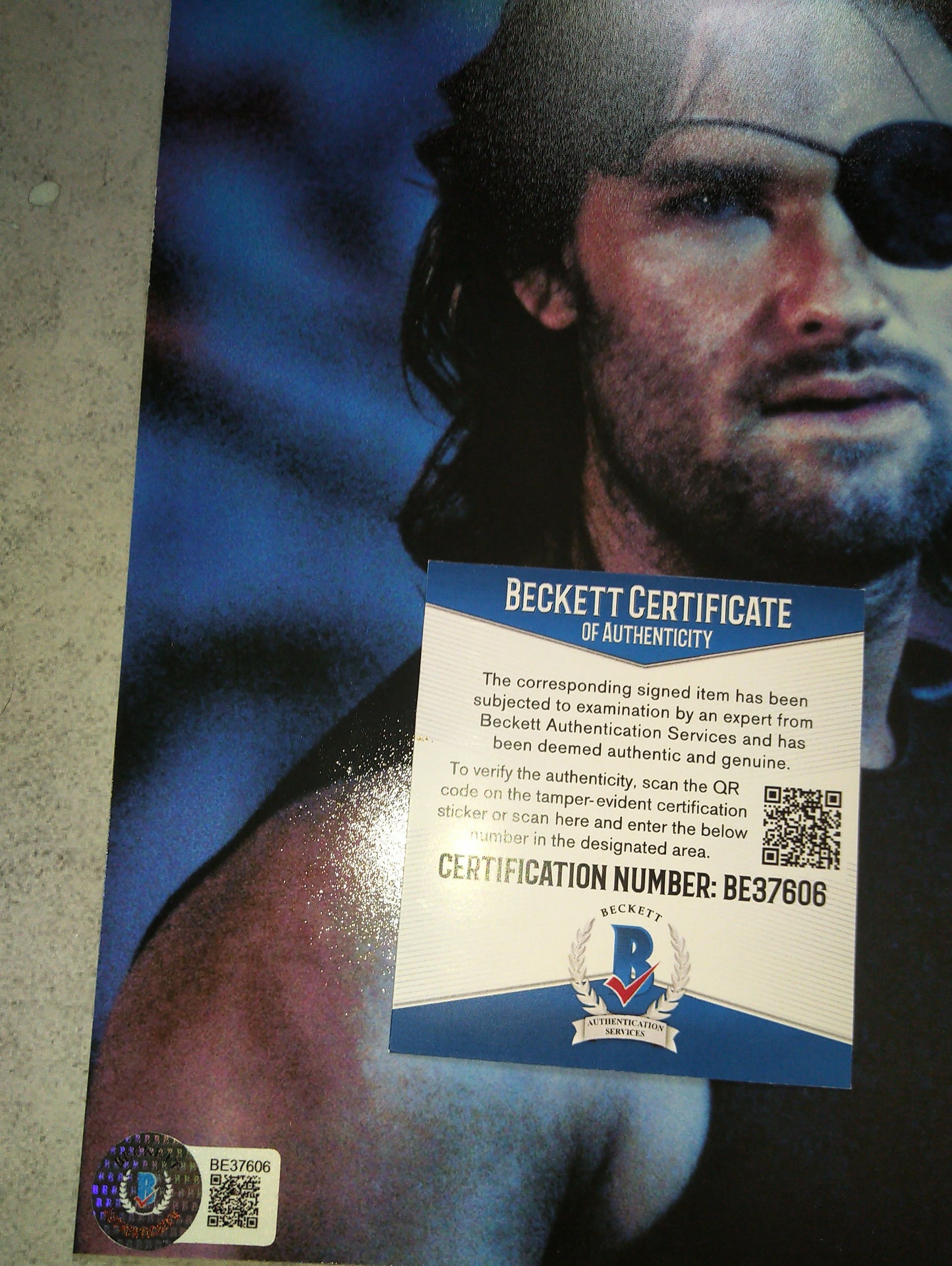 Kurt Russell Hand Signed Autograph 8x10 Photo BAS COA