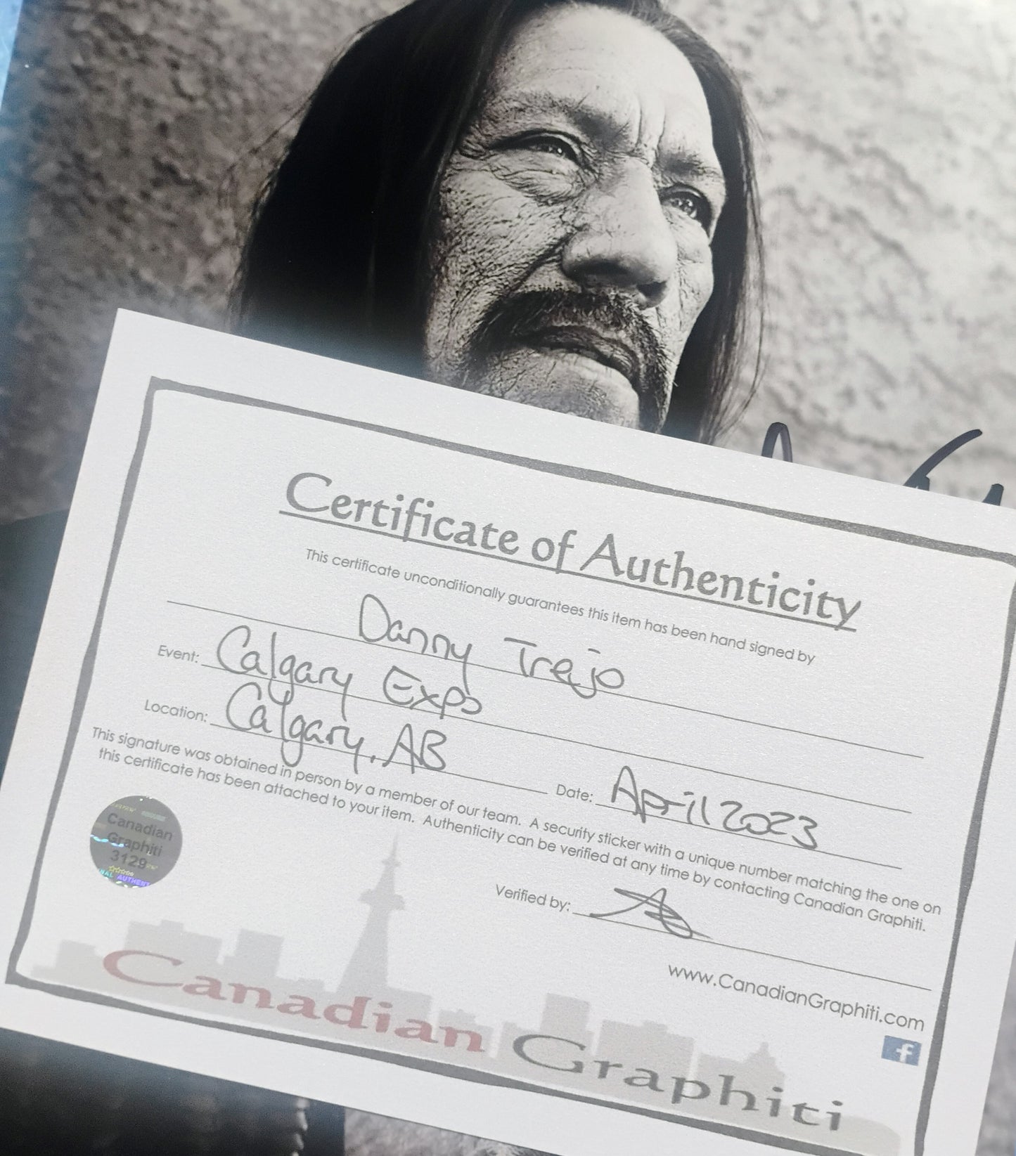 Danny Trejo Hand Signed Autograph 8x10 Photo COA