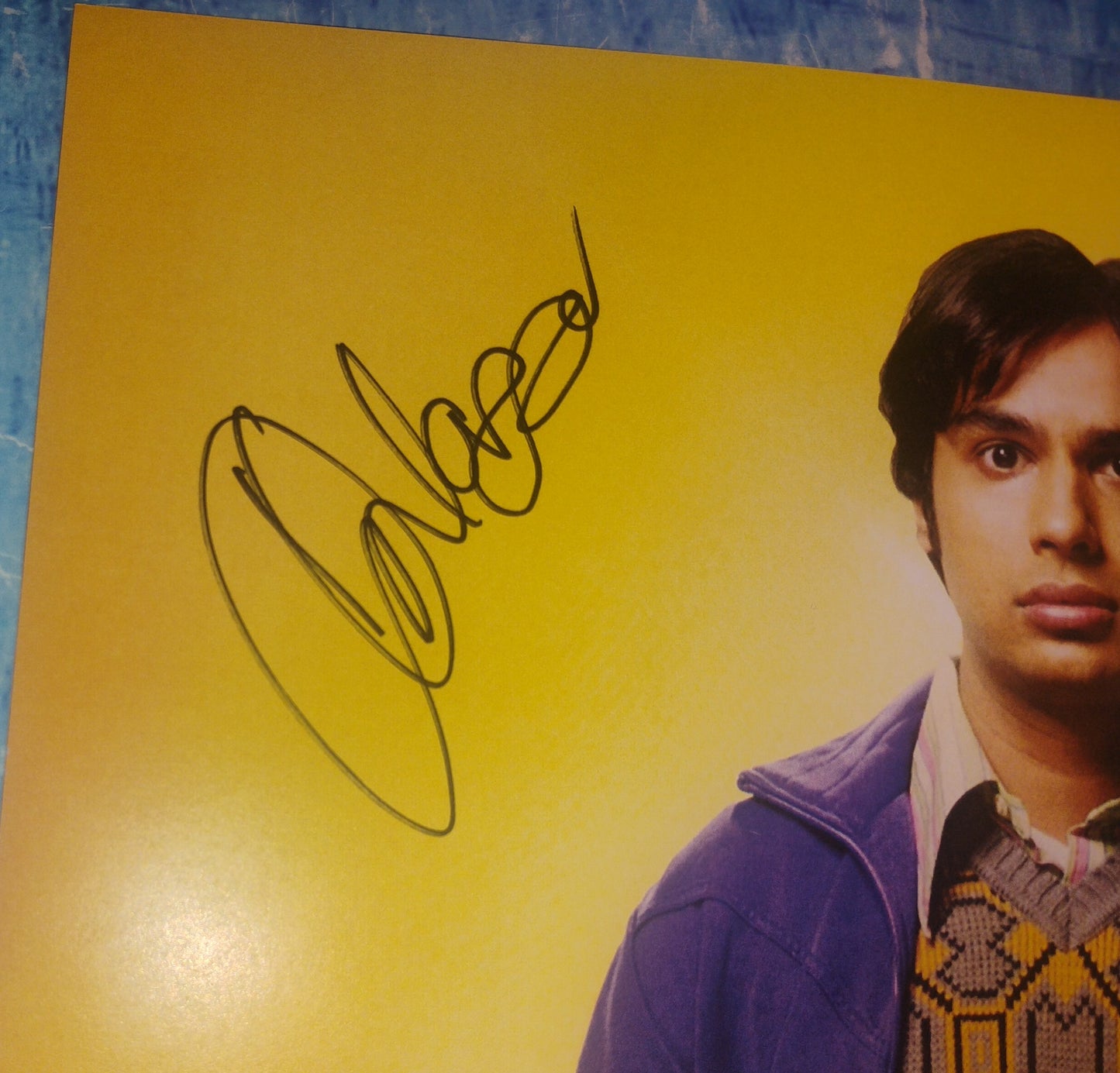 Kunal Nayyar Hand Signed Autograph 8x10 Photo COA The Big Bang Theory