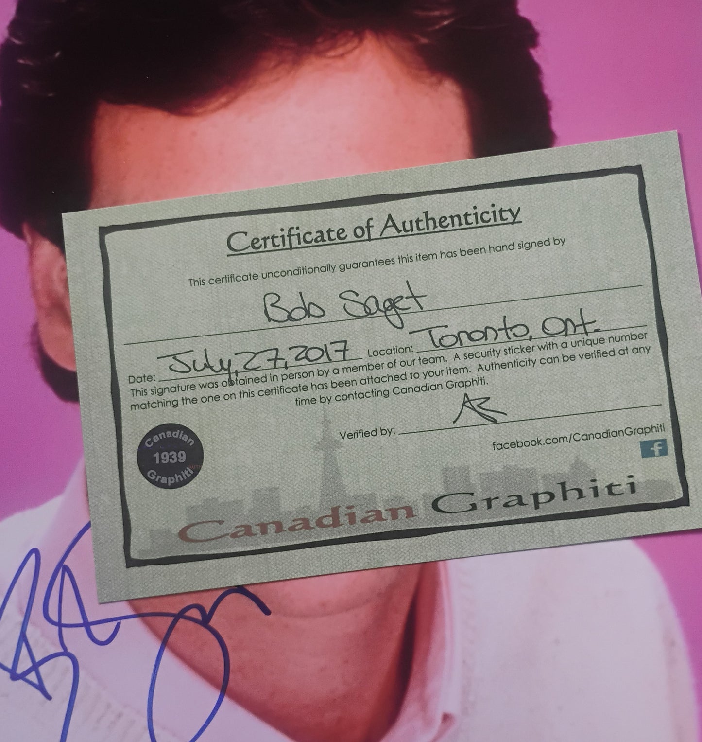 Bob Saget Hand Signed Autograph 8x10 Photo COA
