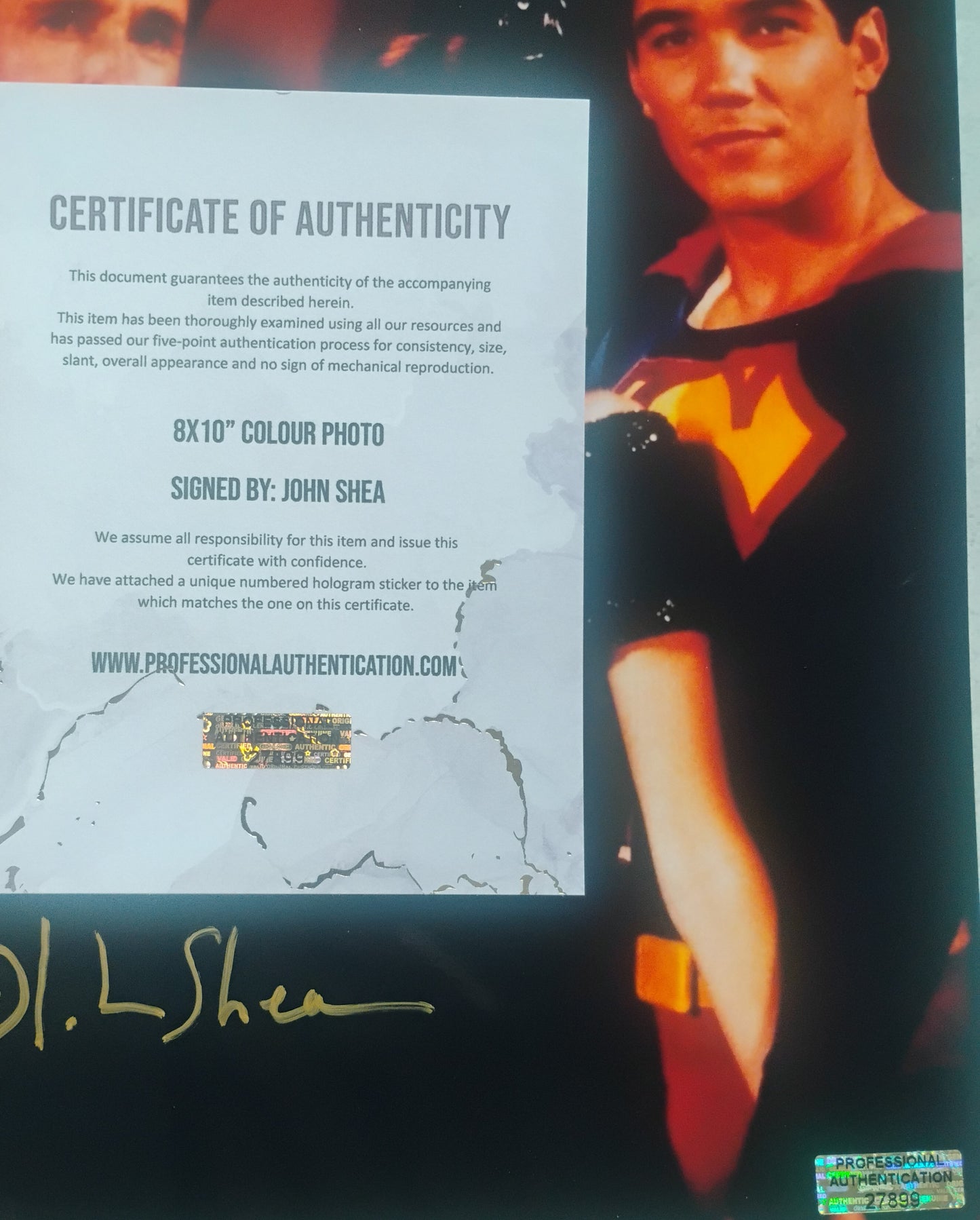 John Shea Hand Signed Autograph 8x10 Photo COA Lex Luthor